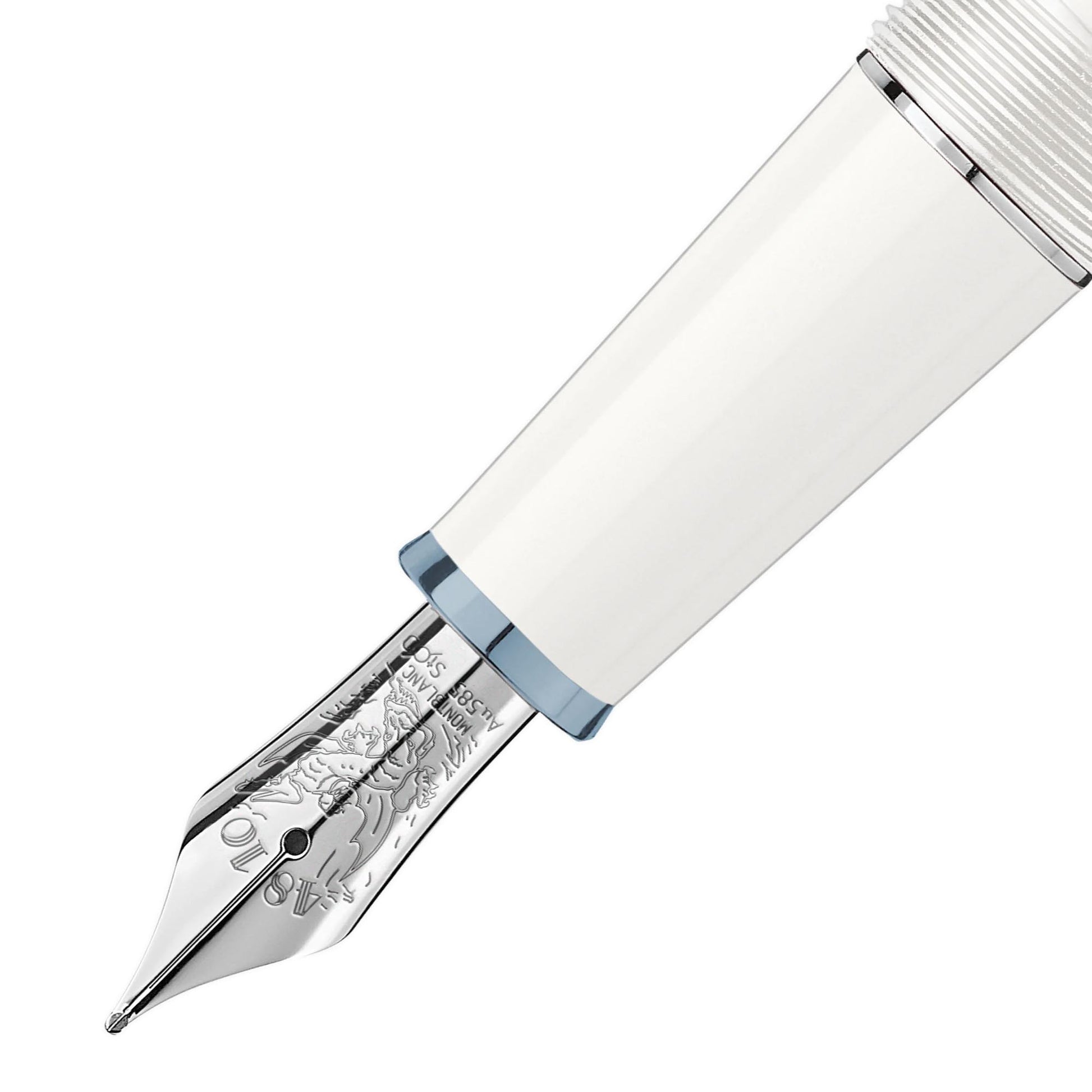 Meisterstück Glacier Classique Füllfederhalter Weiß, Roségold • Saphir von Montblanc (MB129399)