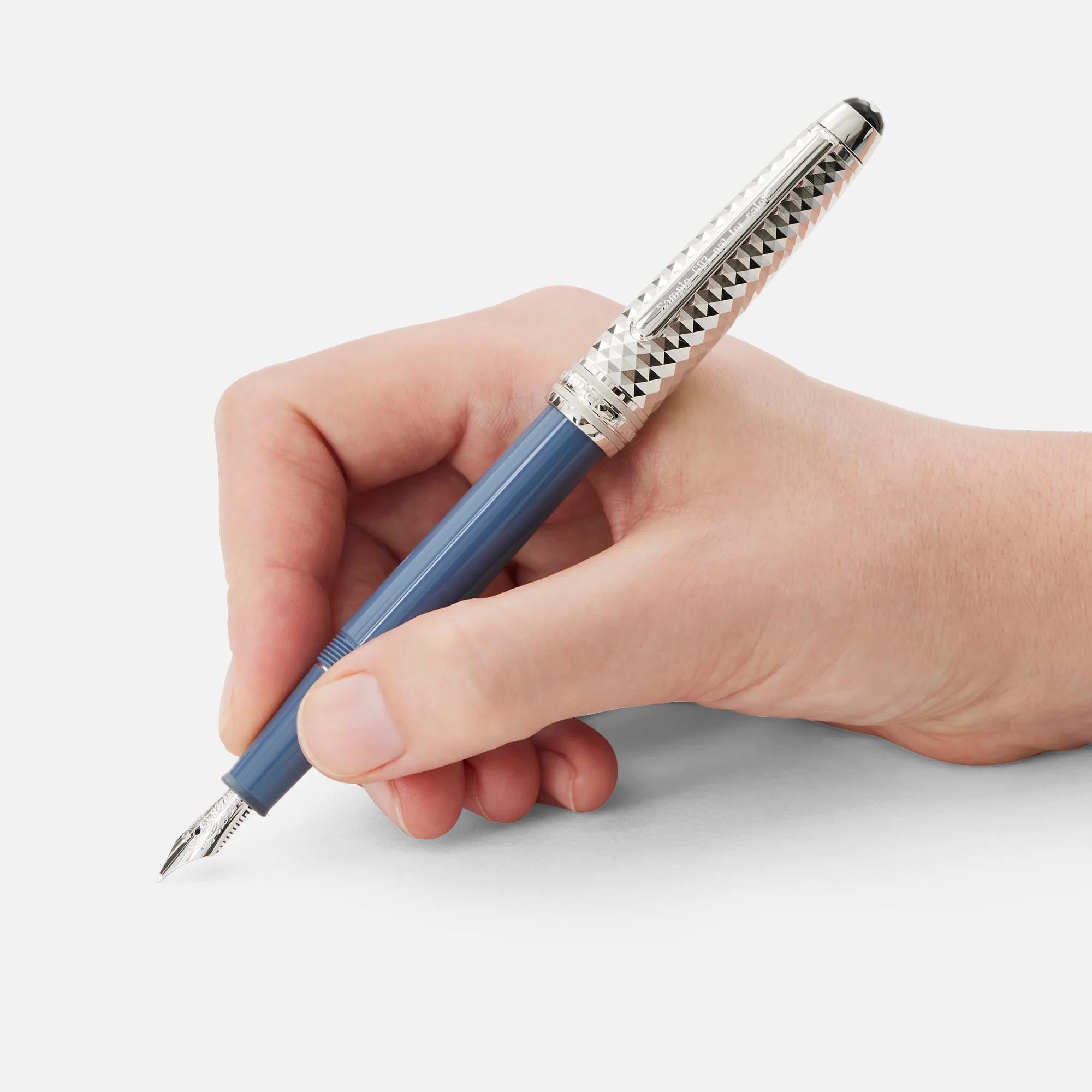 Montblanc Meisterstück Glacier Doué Füllfederhalter (MB129403) aus Platin