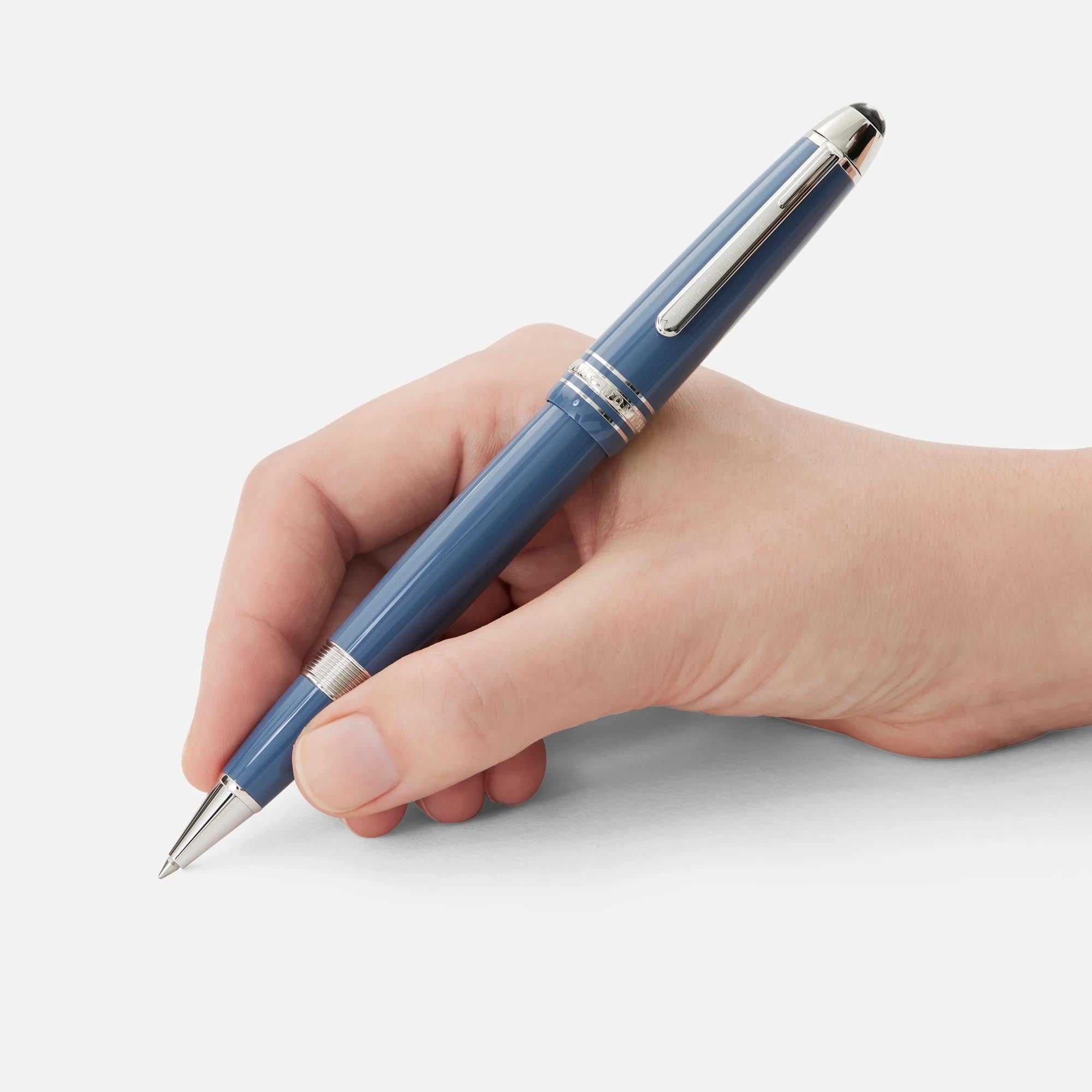 Montblanc Meisterstück Glacier LeGrand Rollerball Blau (MB129394) aus Platin