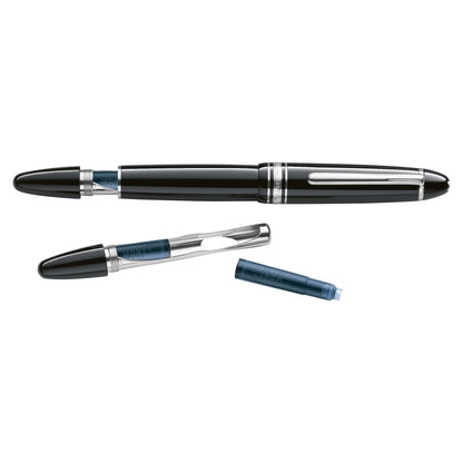 Meisterstück Platinum-Coated LeGrand Traveller Füllfederhalter, Roségold • Saphir von Montblanc (MB132492)