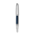 Montblanc Meisterstück Solitaire Doué Blue Hour Classique Füllfederhalter (MB132100) aus Platin
