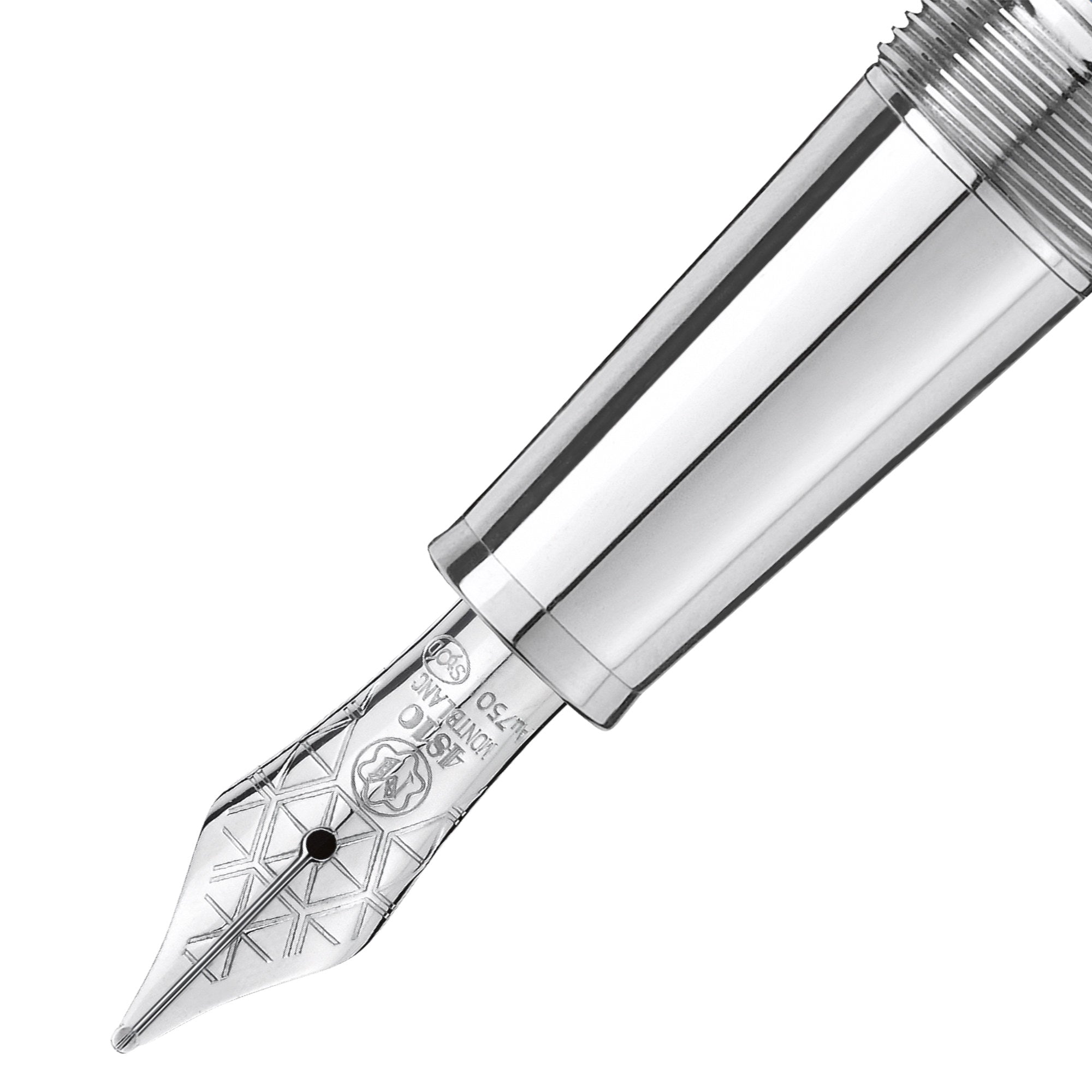 Montblanc Meisterstück Solitaire Doué Blue Hour Classique Füllfederhalter (MB132100) aus Platin