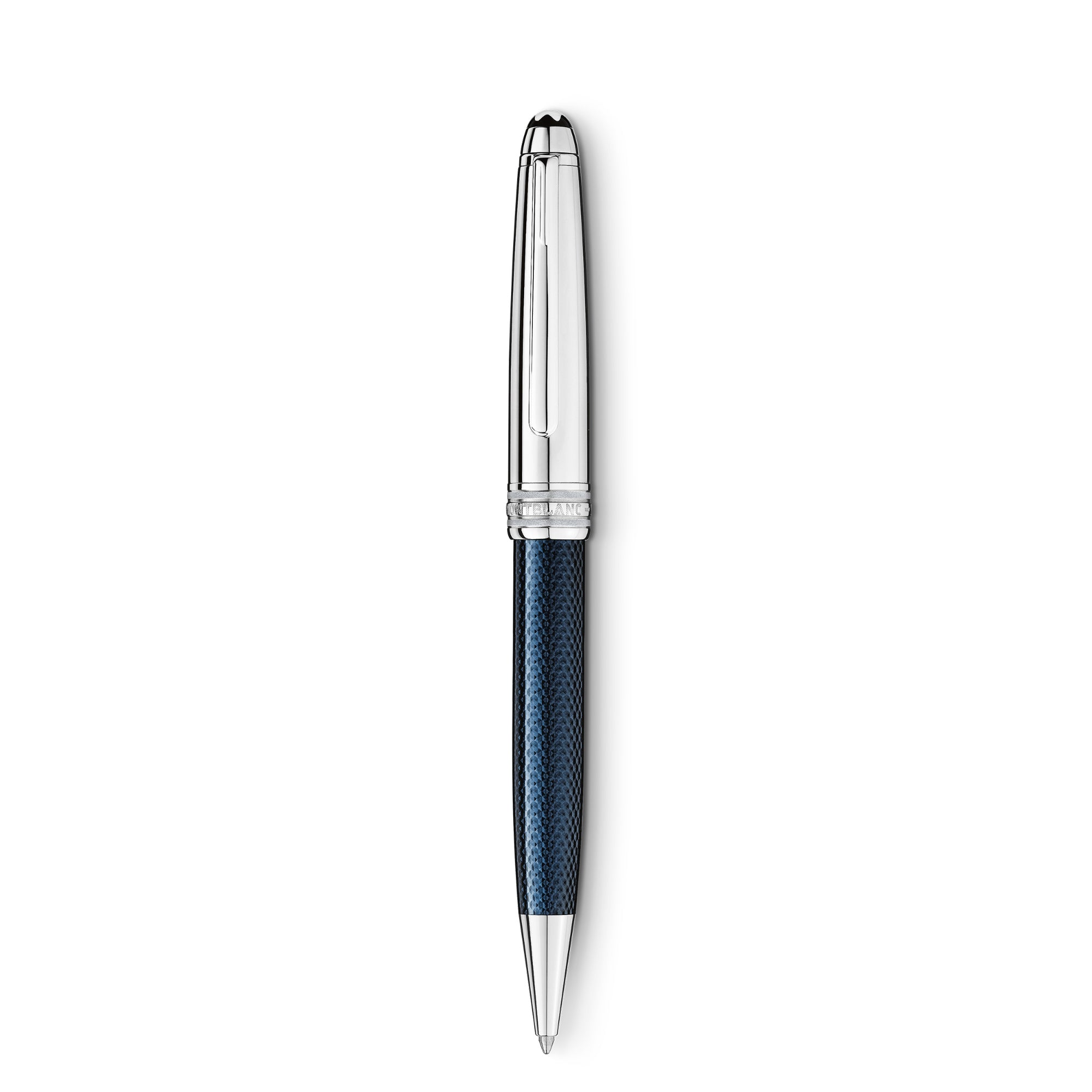 Montblanc Meisterstück Solitaire Doué Blue Hour Classique Kugelschreiber (MB132102) aus Platin