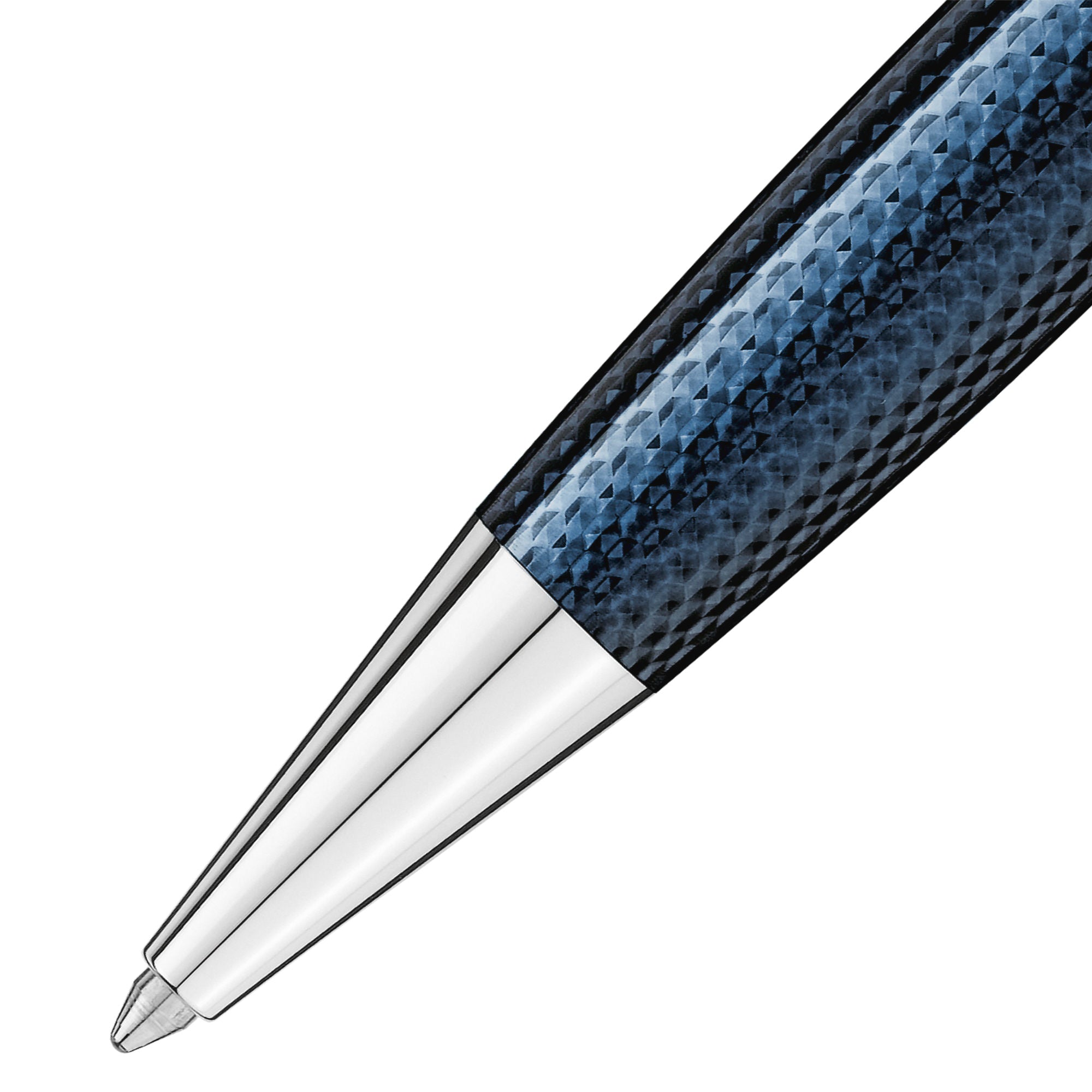 Montblanc Meisterstück Solitaire Doué Blue Hour Classique Kugelschreiber (MB132102) aus Platin