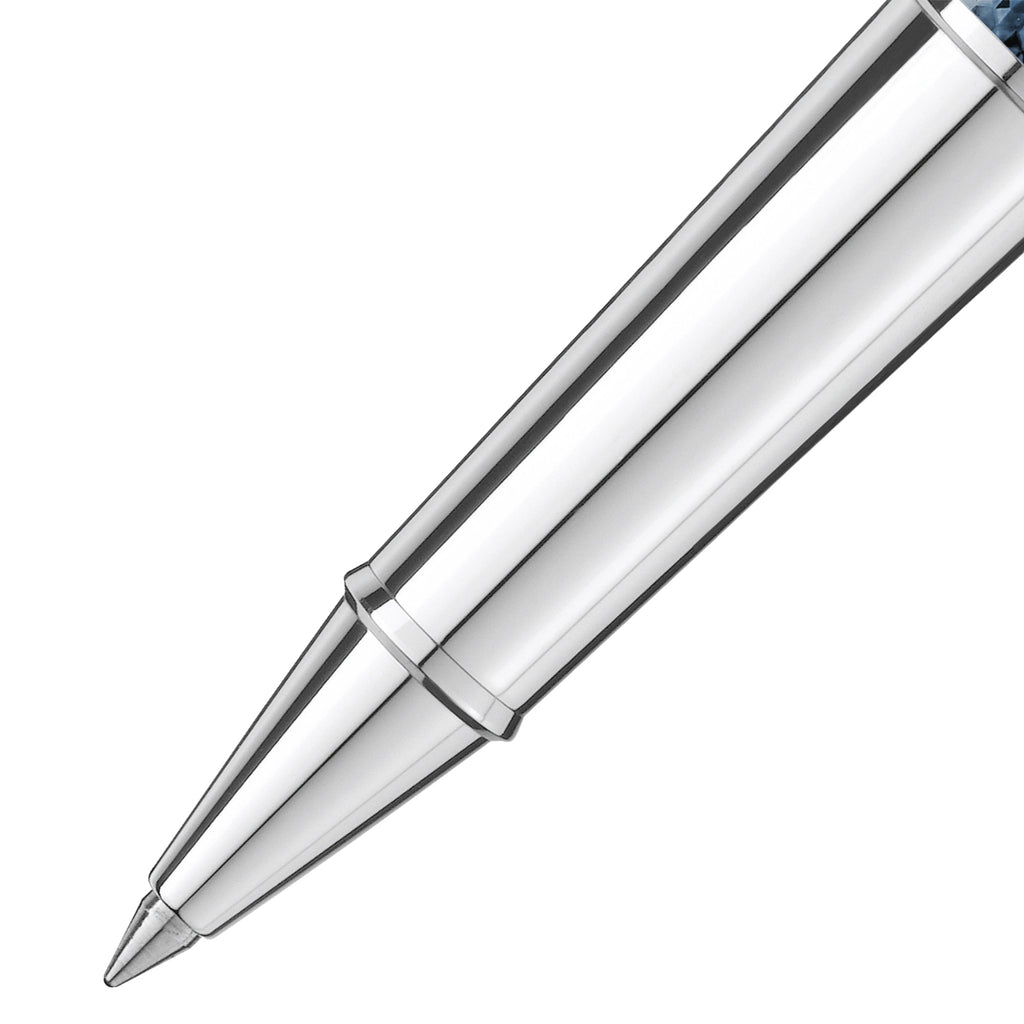 Montblanc Meisterstück Solitaire Doué Blue Hour Classique Rollerball (MB132101) aus Platin