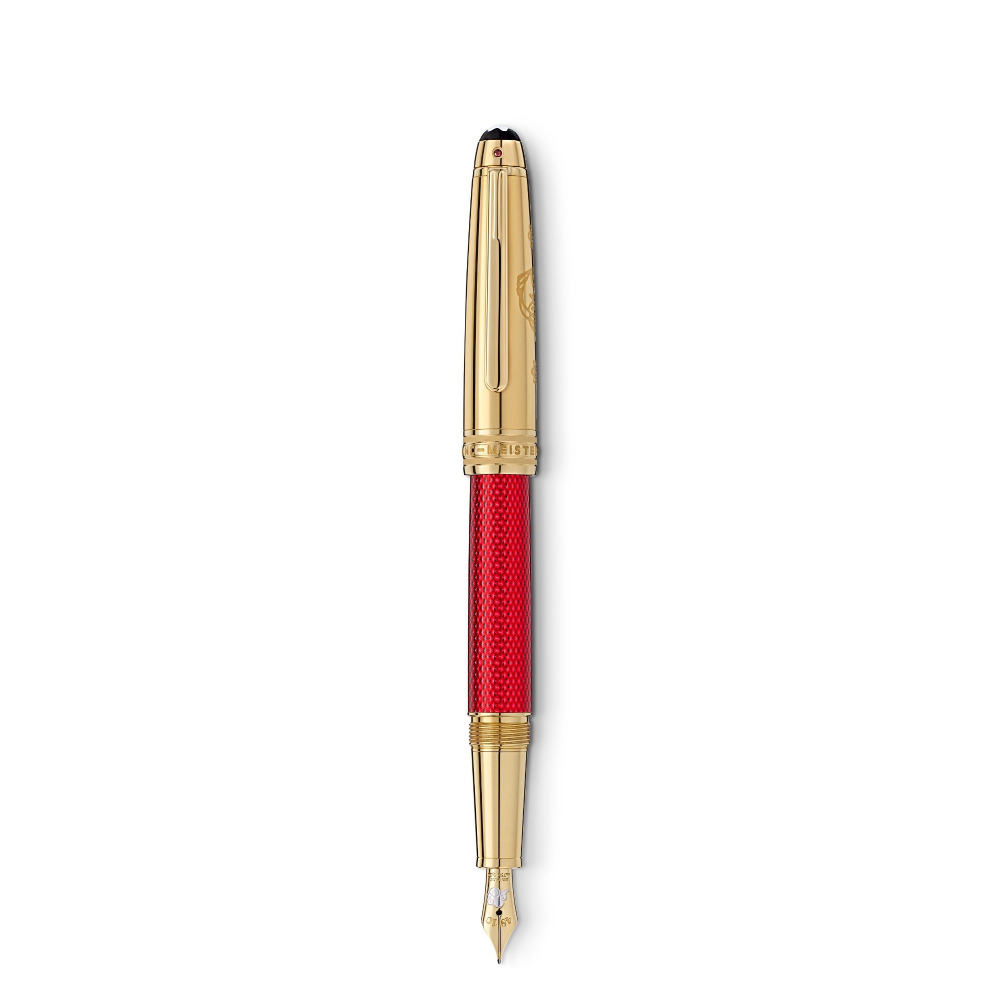 Montblanc Meisterstück Solitaire Doué Red Hour Classique Füllfederhalter Special Edition (MB130203) mit Rubin