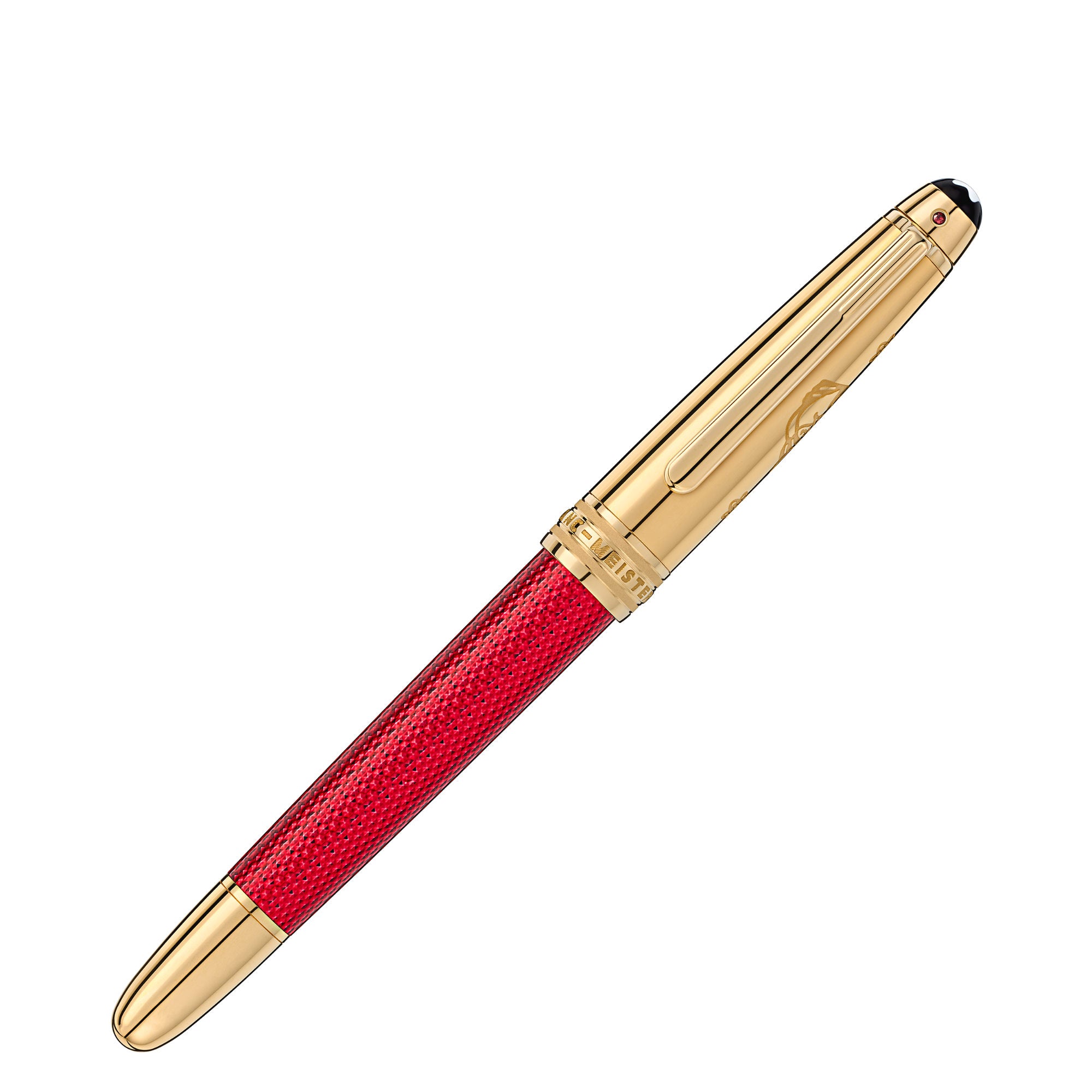 Montblanc Meisterstück Solitaire Doué Red Hour Classique Füllfederhalter Special Edition (MB130203) mit Rubin