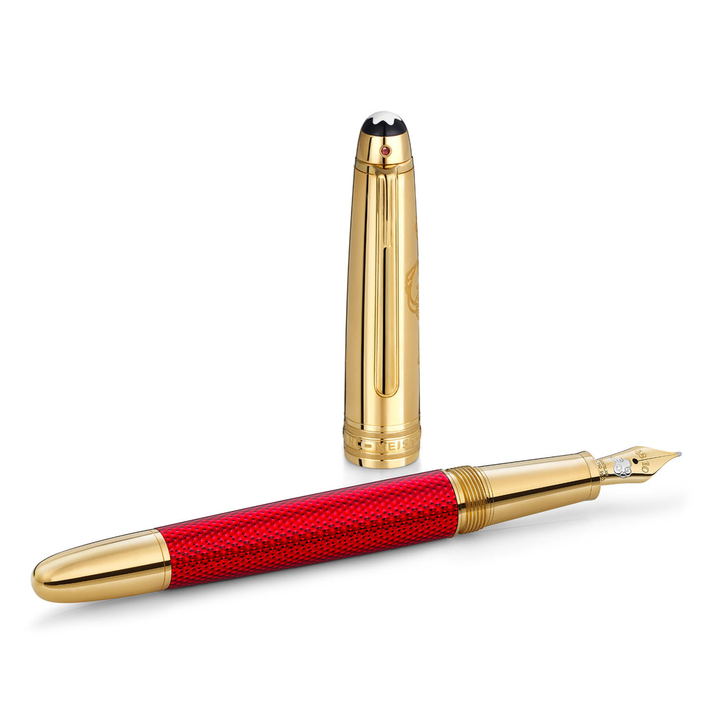 Montblanc Meisterstück Solitaire Doué Red Hour Classique Füllfederhalter Special Edition (MB130203) mit Rubin