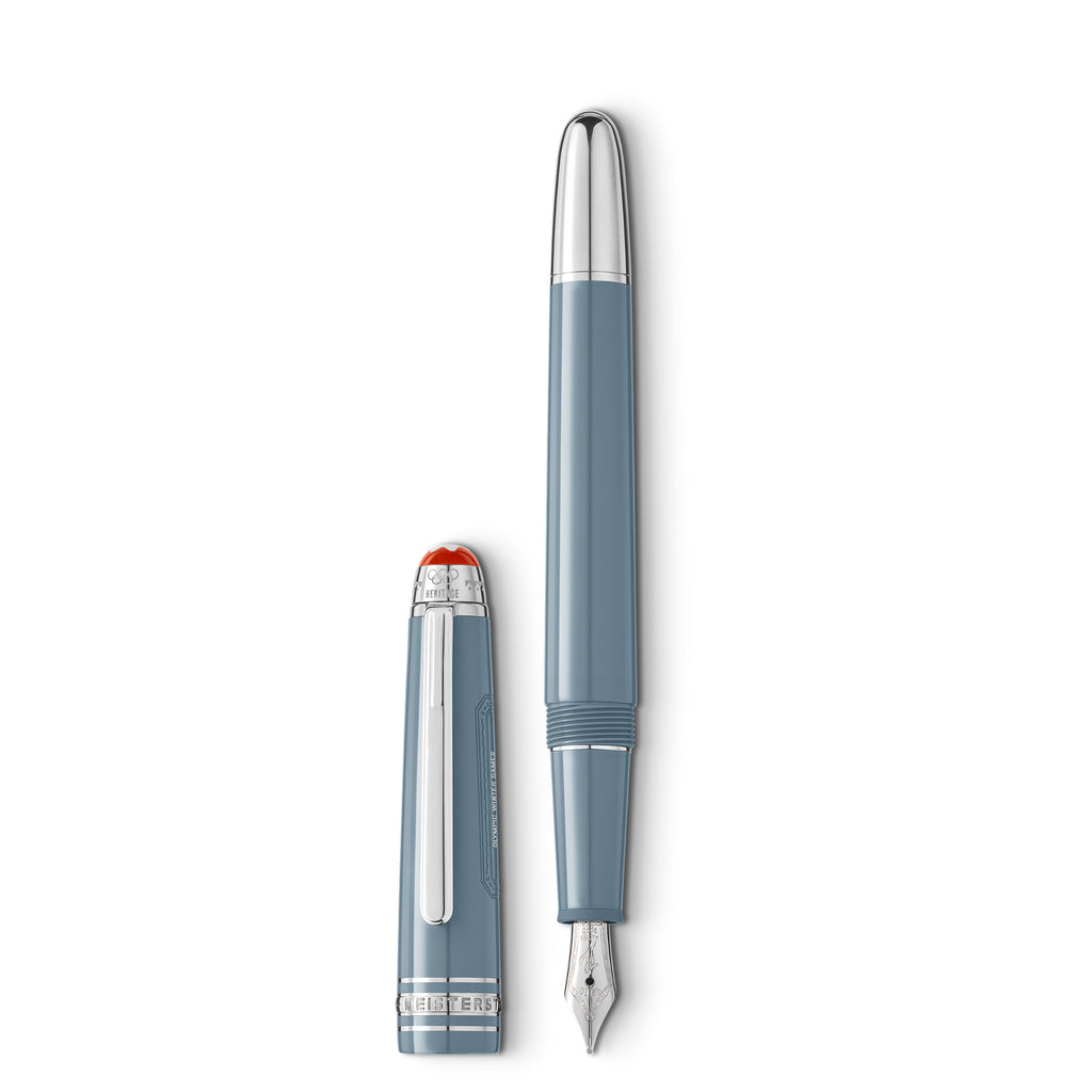 Montblanc Meisterstück x Olympic Heritage Chamonix 1924 Classique Füllfederhalter (MB131363) aus Weißgold, Platin