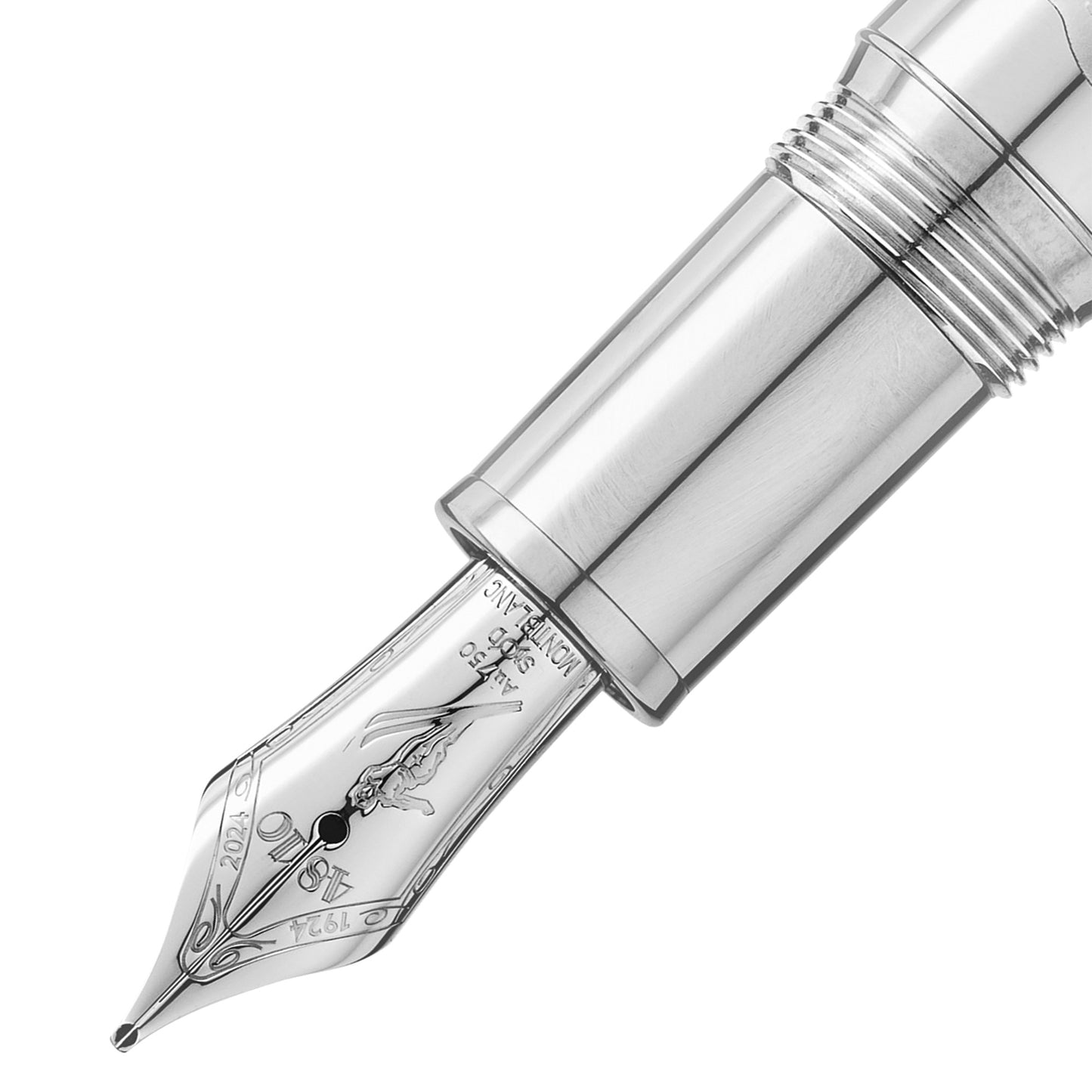 Meisterstück x Olympic Heritage Chamonix 1924 Solitaire LeGrand Füllfederhalter F, Platin von Montblanc (MB131370)