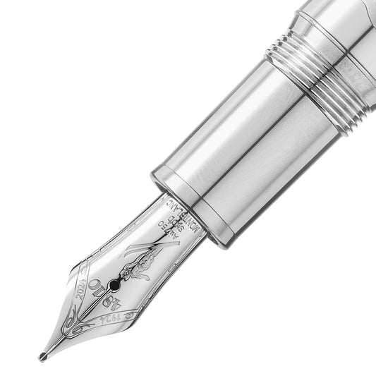 Meisterstück x Olympic Heritage Chamonix 1924 Solitaire LeGrand Füllfederhalter F, Platin von Montblanc (MB131370)