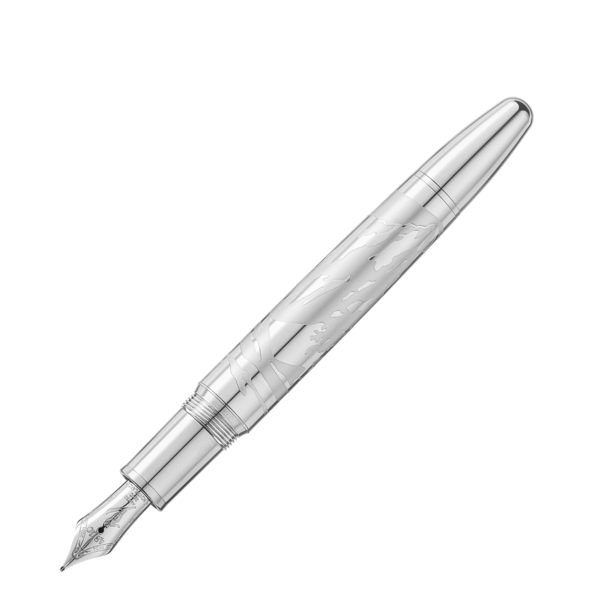 Meisterstück x Olympic Heritage Chamonix 1924 Solitaire LeGrand Füllfederhalter F, Platin von Montblanc (MB131370)