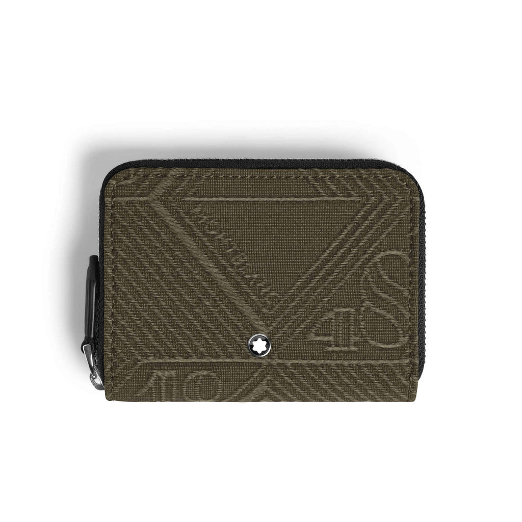 Montblanc Mini Brieftasche 2 cc mit Reißverschluss aus 4810 Jacquard (MB220263)