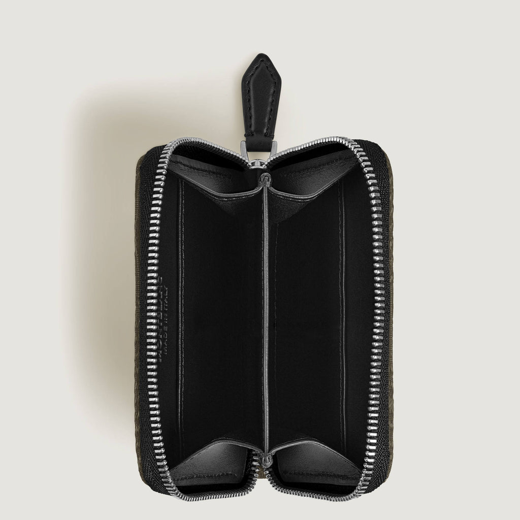 Montblanc Mini Brieftasche 2 cc mit Reißverschluss aus 4810 Jacquard (MB220263)
