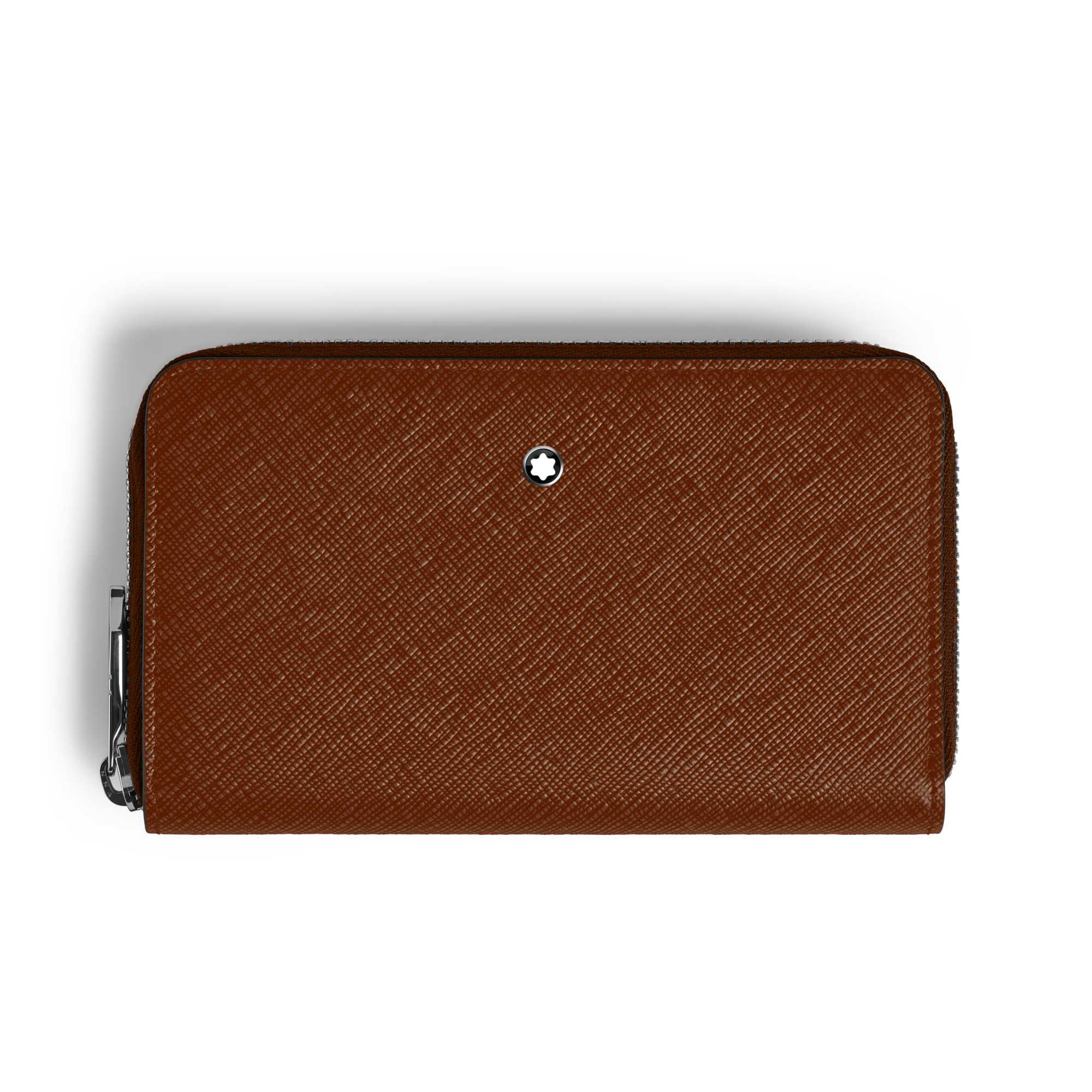 Montblanc Mittelgroße Continental-Brieftasche 12 cc mit Reißverschluss aus Sartorial Leder (MB220360)