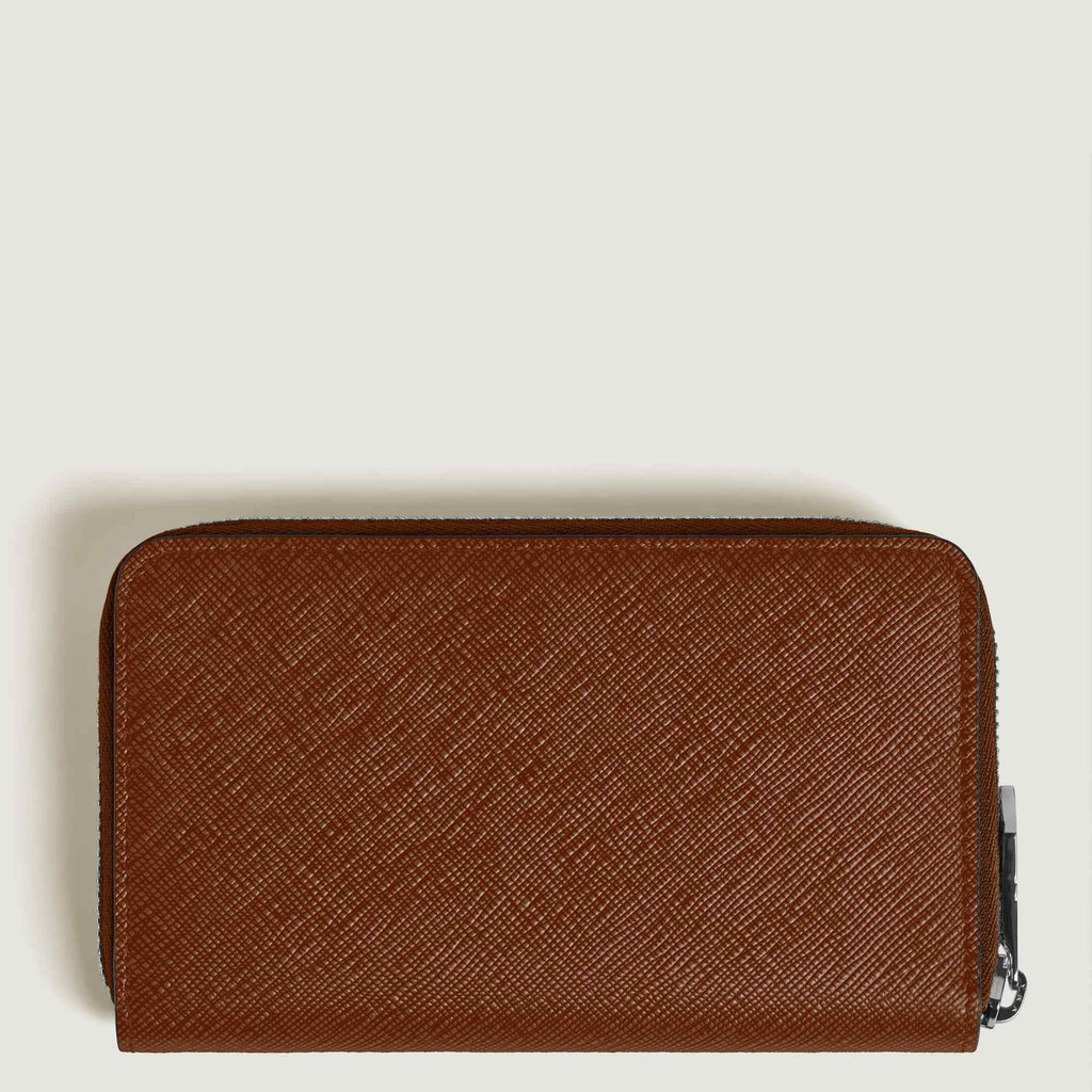 Montblanc Mittelgroße Continental-Brieftasche 12 cc mit Reißverschluss aus Sartorial Leder (MB220360)