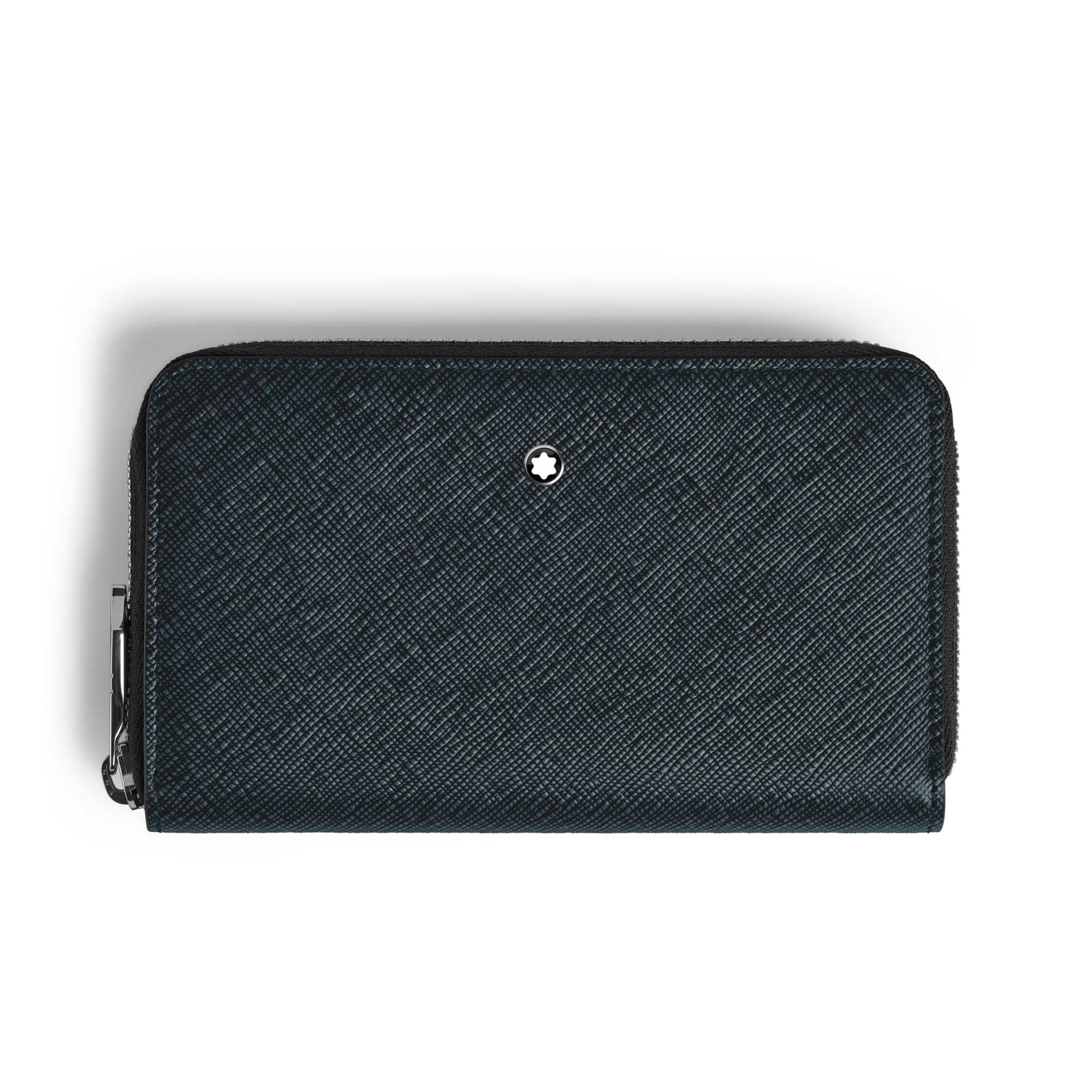 Montblanc Mittelgroße Continental-Brieftasche 12 cc mit Reißverschluss aus Sartorial Leder (MB220362)