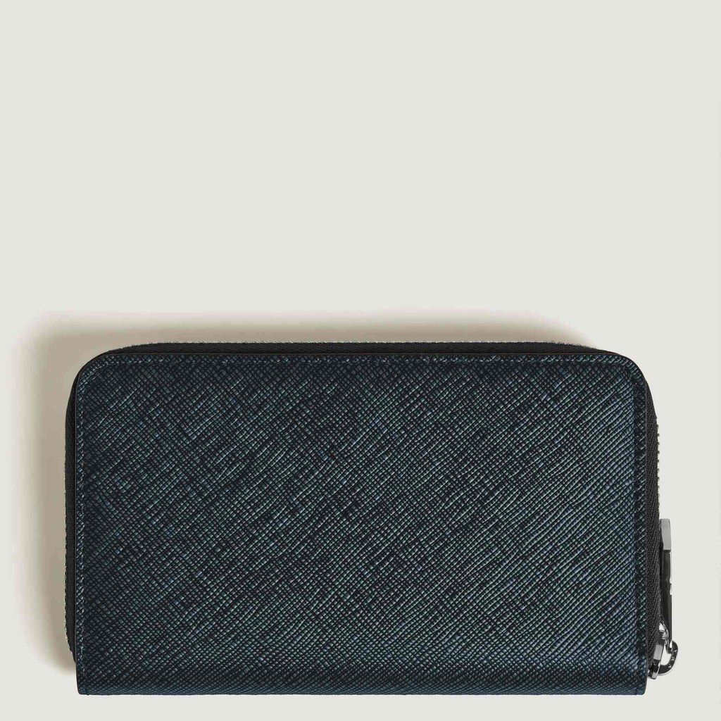 Montblanc Mittelgroße Continental-Brieftasche 12 cc mit Reißverschluss aus Sartorial Leder (MB220362)