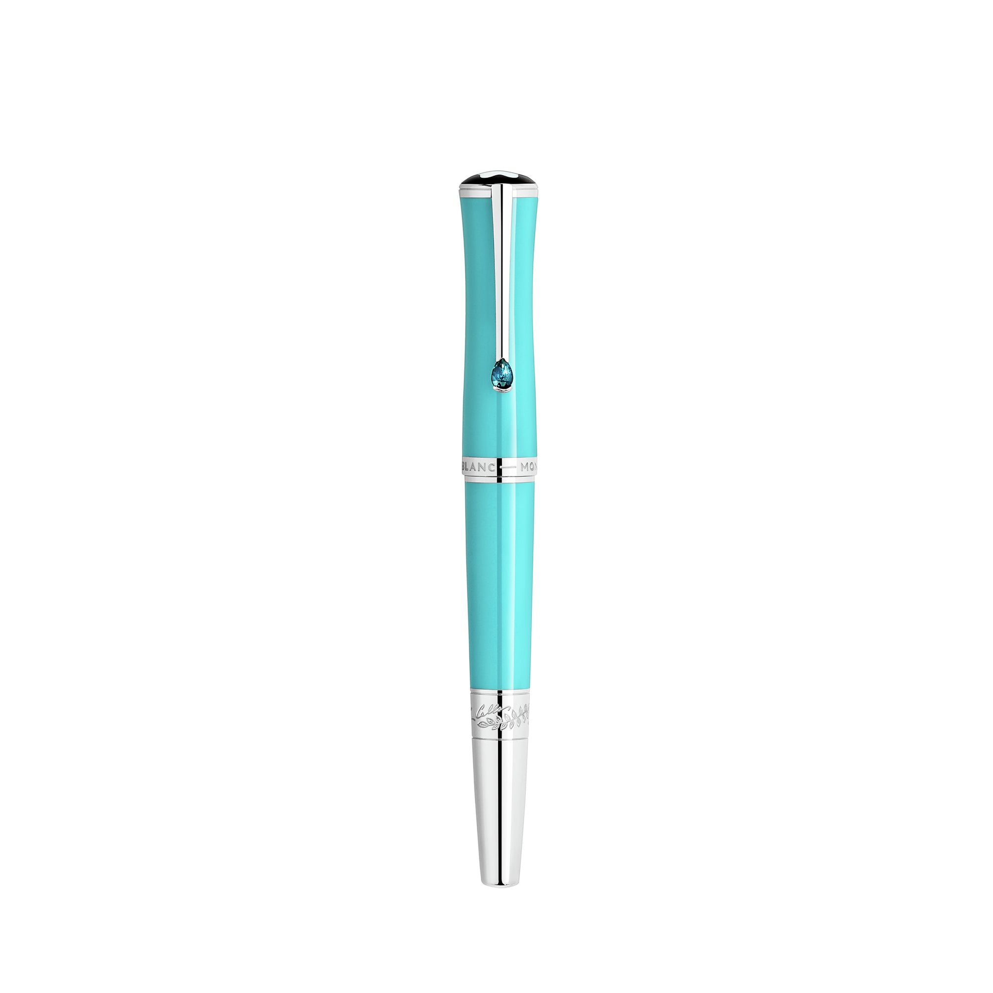 Montblanc Montblanc Muses Maria Callas Special Edition Rollerball (MB129565) aus Platin mit Türkis