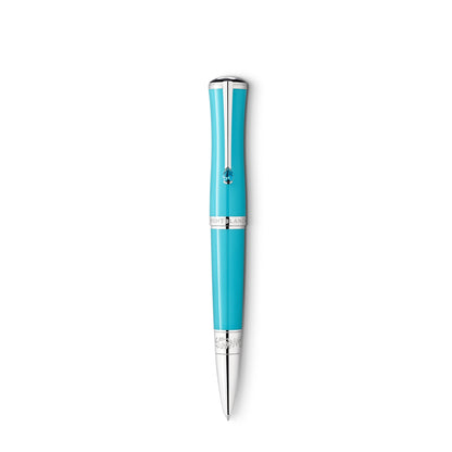 Montblanc Muses Maria Callas Special Edition Kugelschreiber, Platin • Türkis von Montblanc (MB129566)
