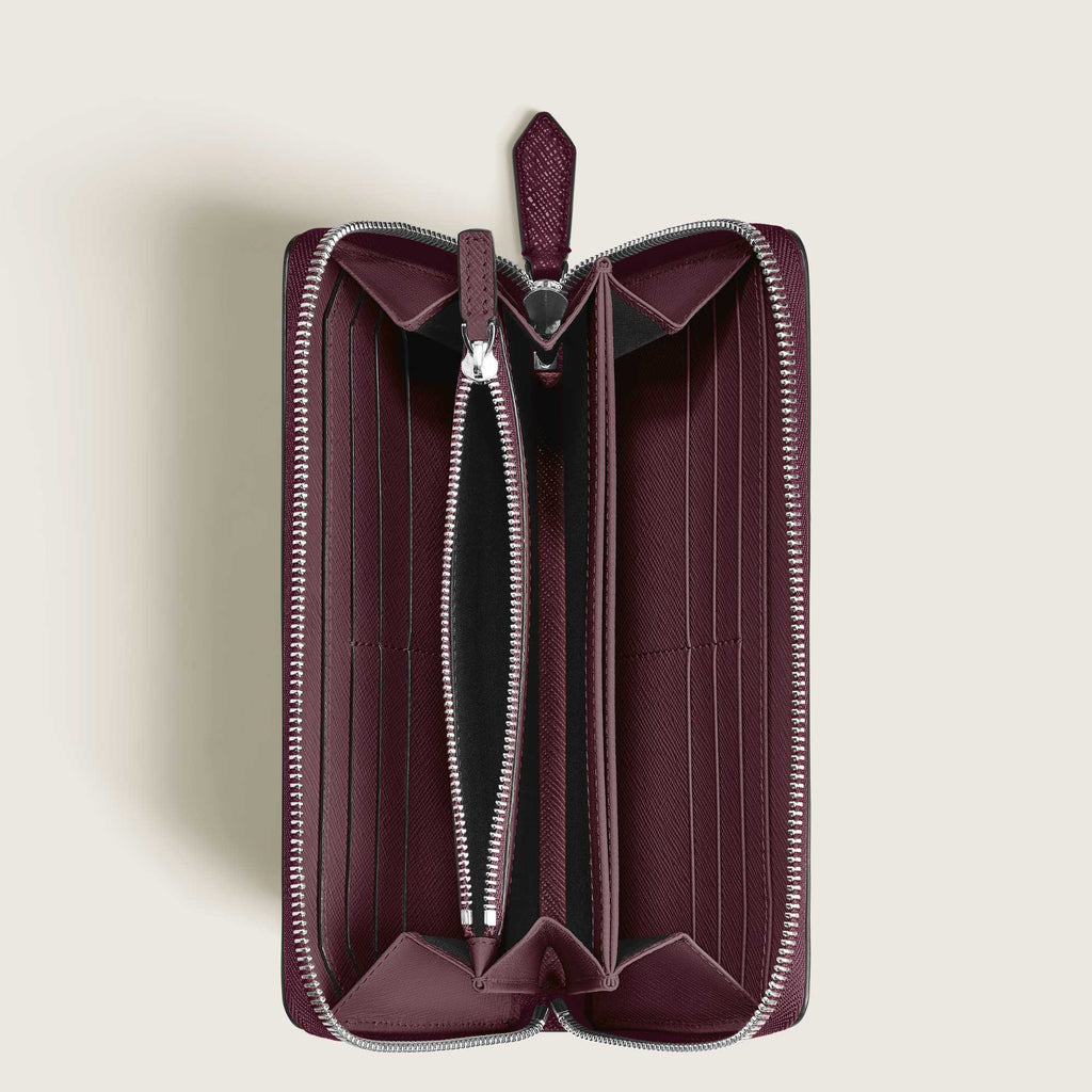 Montblanc Sartorial Brieftasche 12 cc mit umlaufendem Reißverschluss (MB199372) aus Leder