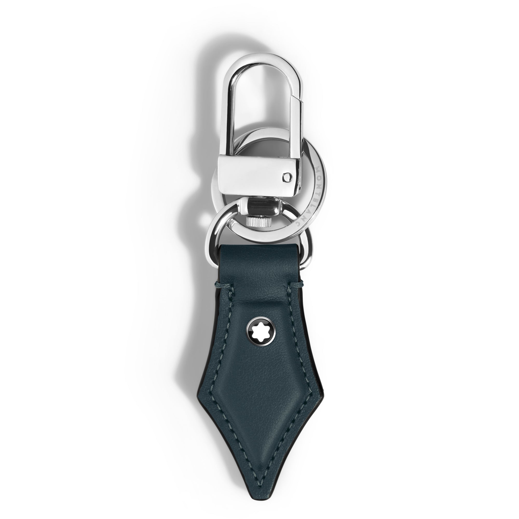Montblanc Schlüsselanhänger mit Federdetail aus Meisterstück Leder (MB220434)