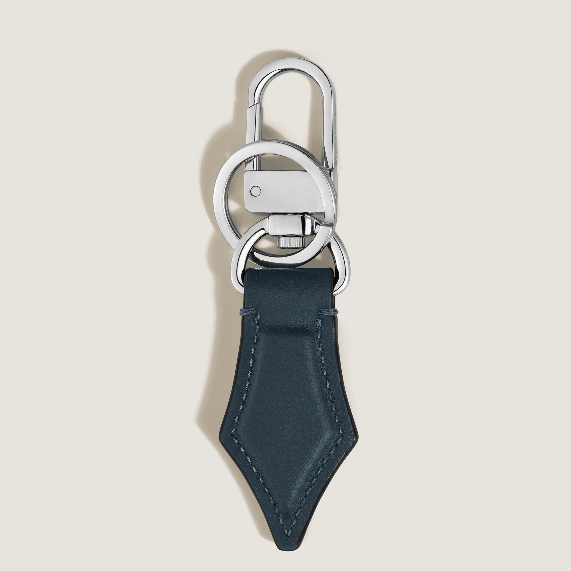 Montblanc Schlüsselanhänger mit Federdetail aus Meisterstück Leder (MB220434)