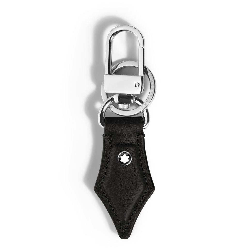 Montblanc Schlüsselanhänger mit Federdetail aus Meisterstück Leder (MB220436)