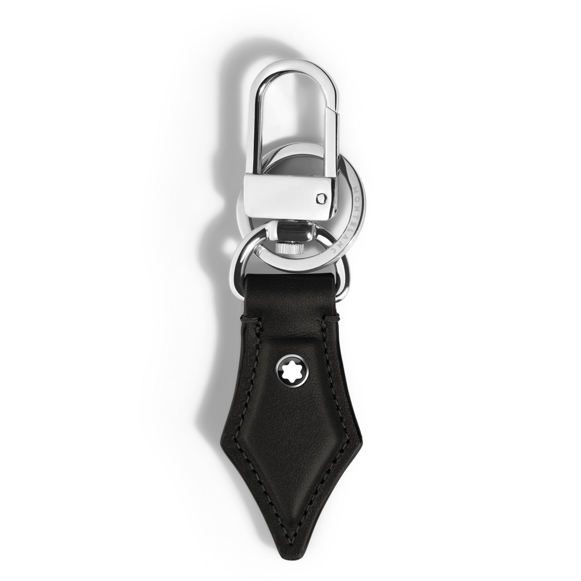 Montblanc Schlüsselanhänger mit Federdetail aus Meisterstück Leder (MB220436)