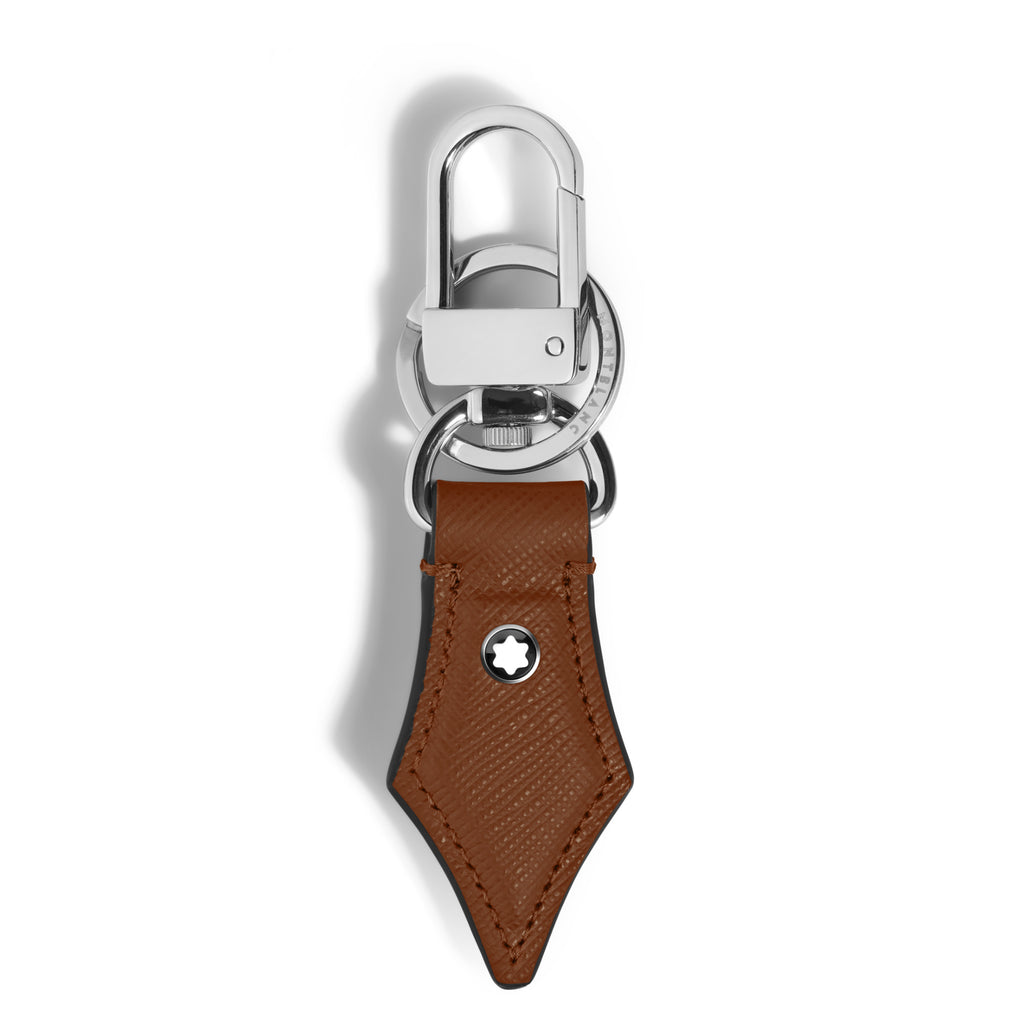 Montblanc Schlüsselanhänger mit Federdetail aus Sartorial Leder (MB220359)