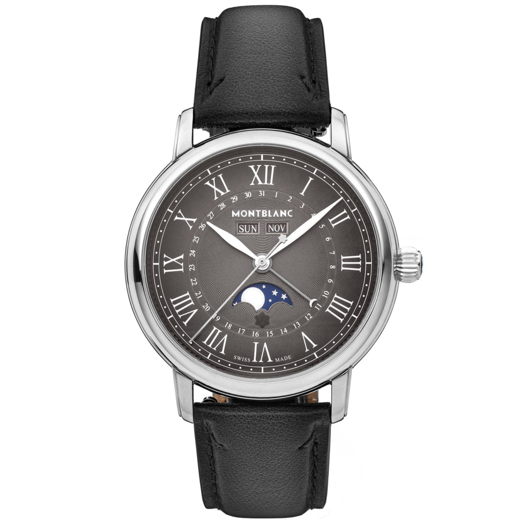 Montblanc Star Legacy Full Calendar 42 mm (MB134358) aus Leder, Edelstahl