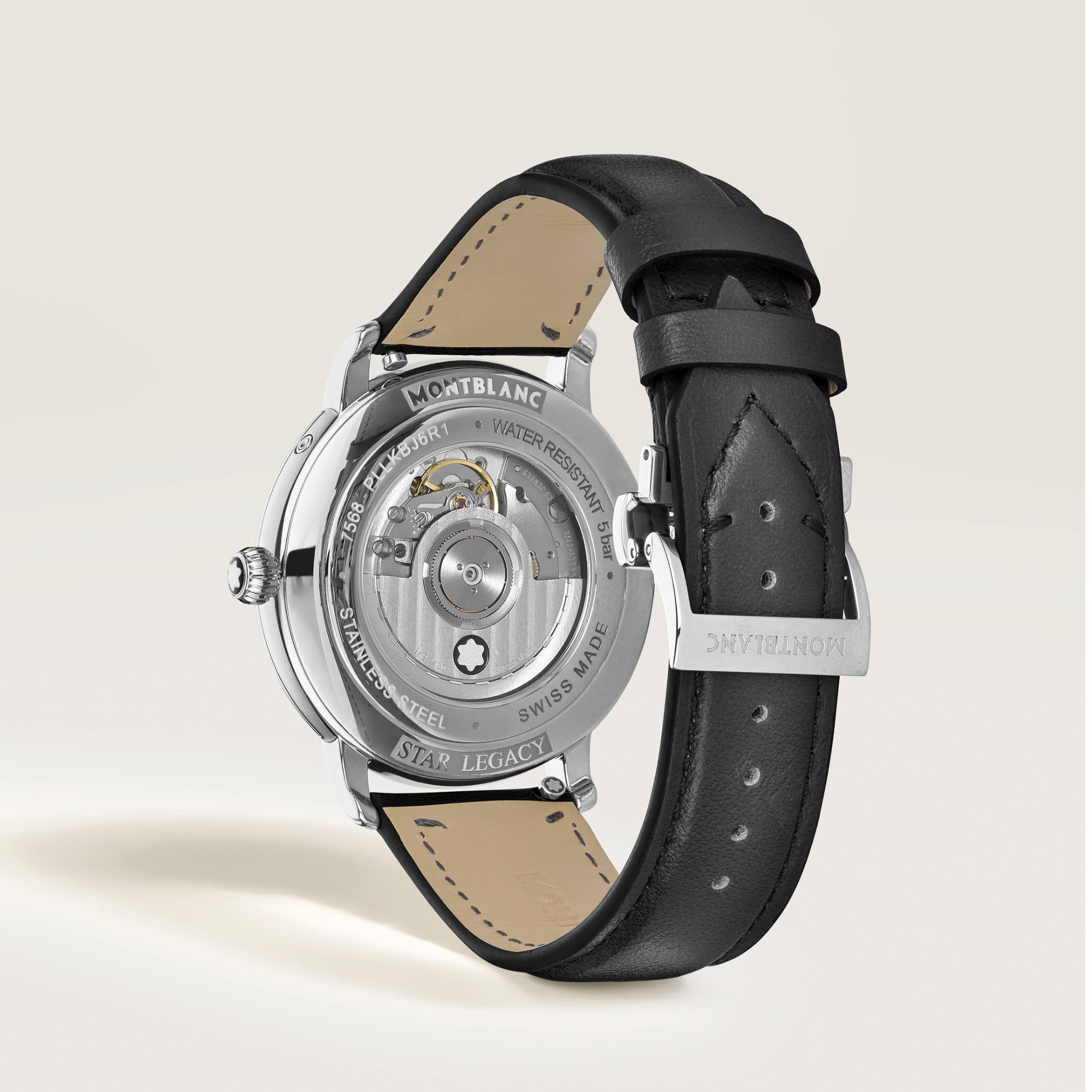 Montblanc Star Legacy Full Calendar 42 mm (MB134358) aus Leder, Edelstahl