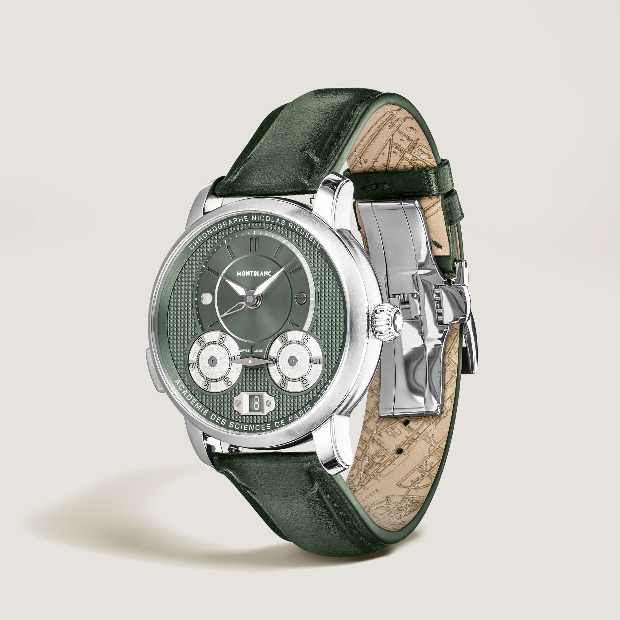 Montblanc Star Legacy Nicolas Rieussec Chronograph 43 mm (MB132947) aus Leder, Edelstahl