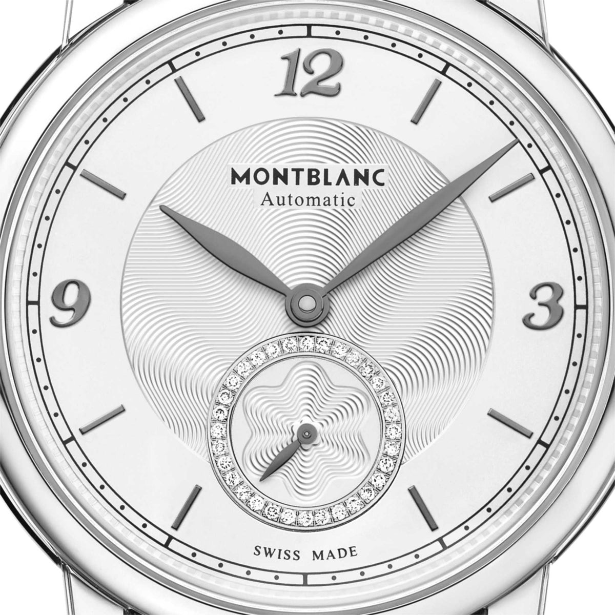 Montblanc Star Legacy Small Second - 36 mm (MB118510) aus Edelstahl mit Diamant und Perlmutt