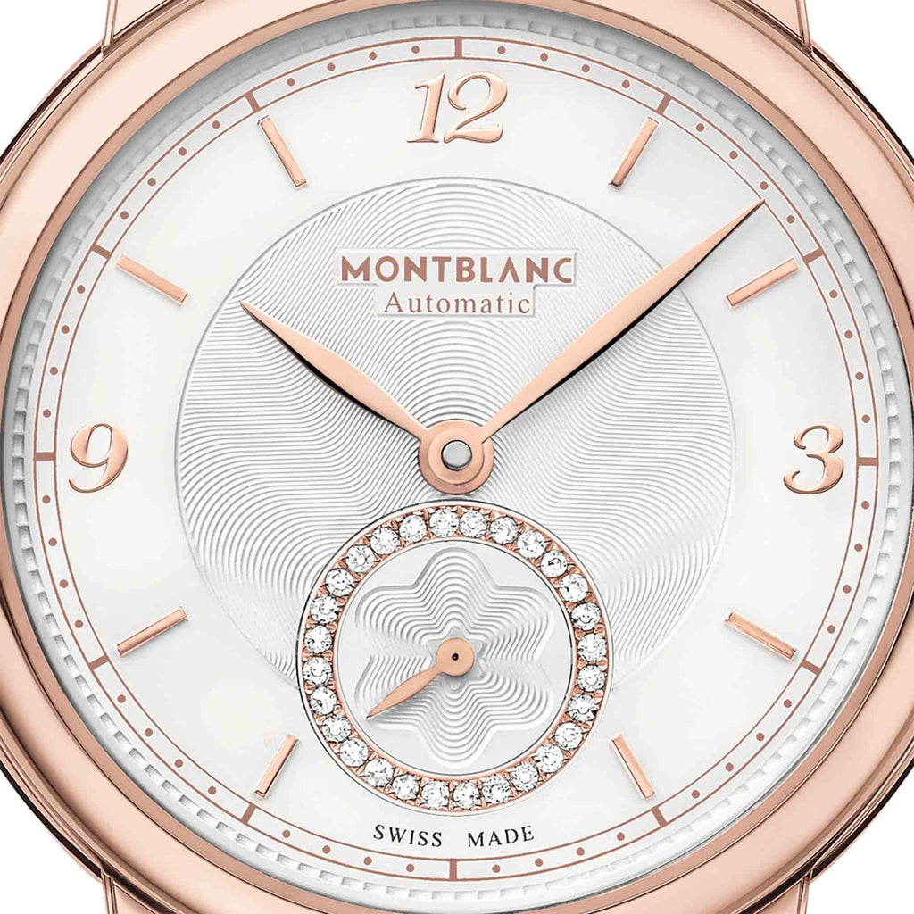 Montblanc Star Legacy Small Second - 32 mm (MB118532) aus Bicolor-Gold mit Diamant und Perlmutt