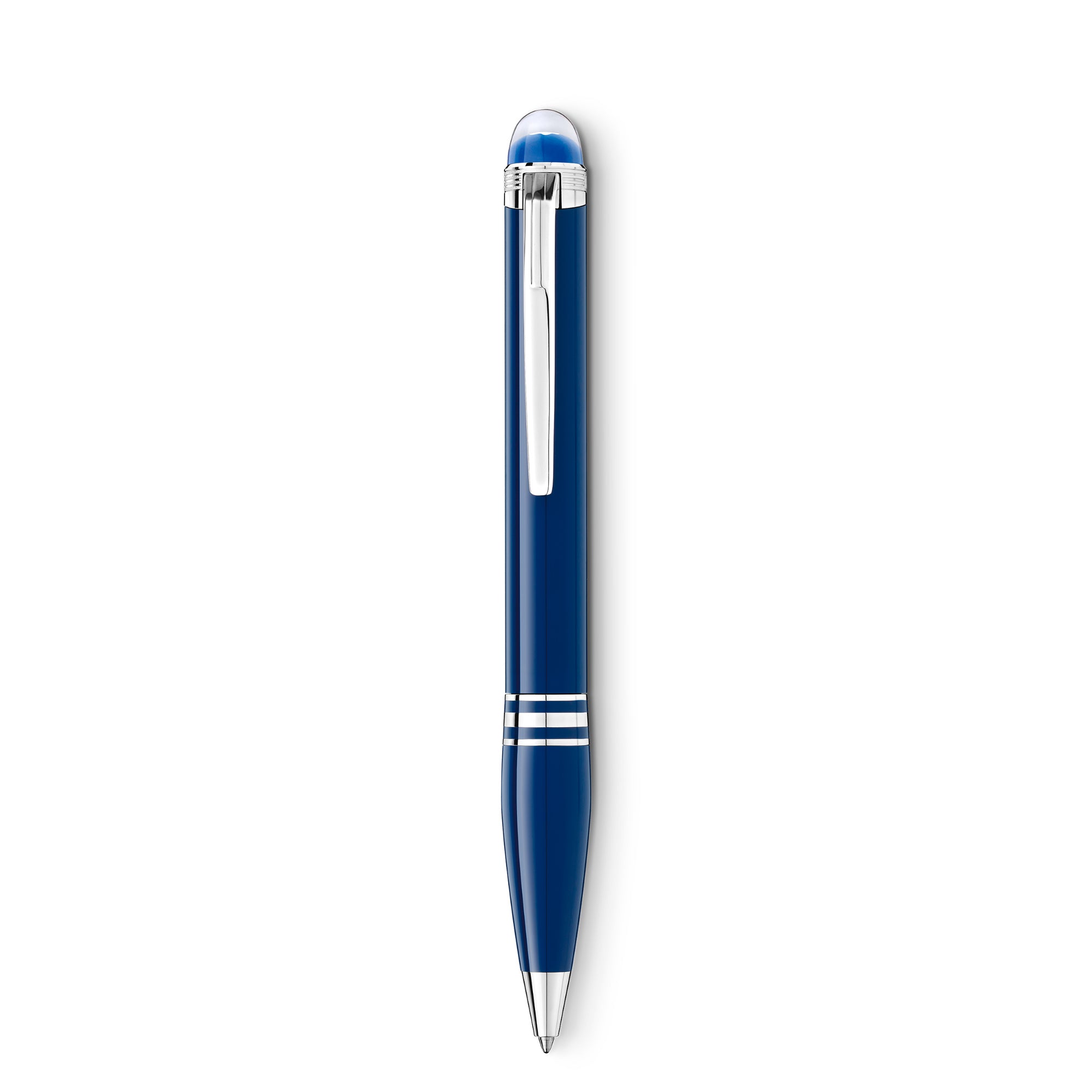 Montblanc StarWalker Blue Planet Precious Resin Kugelschreiber (MB132441) aus Platin