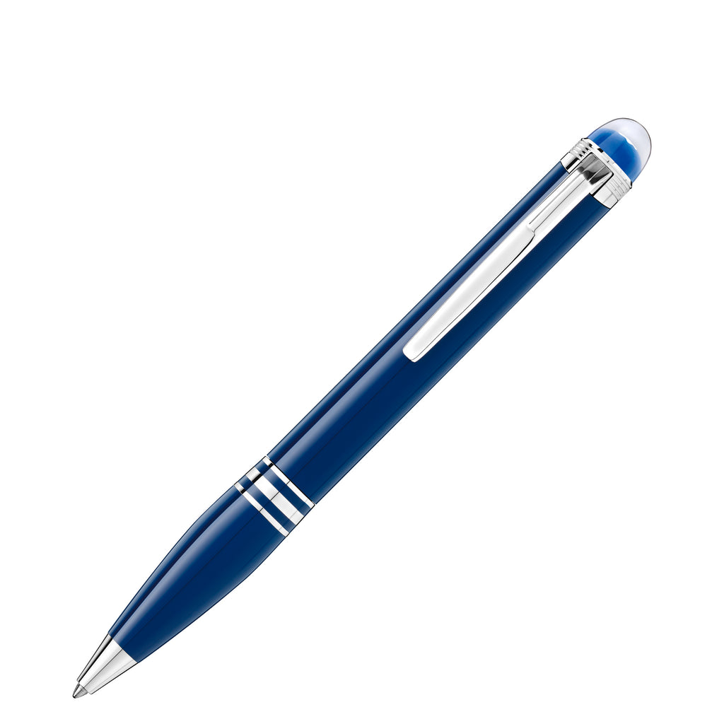 Montblanc StarWalker Blue Planet Precious Resin Kugelschreiber (MB132441) aus Platin