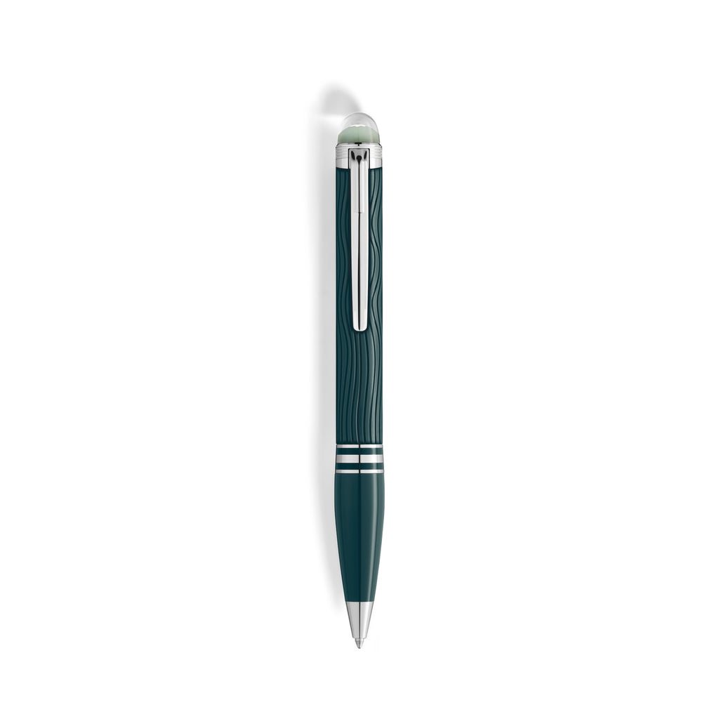 Montblanc StarWalker PolarGreen Precious Resin Kugelschreiber (MB132904) aus Platin