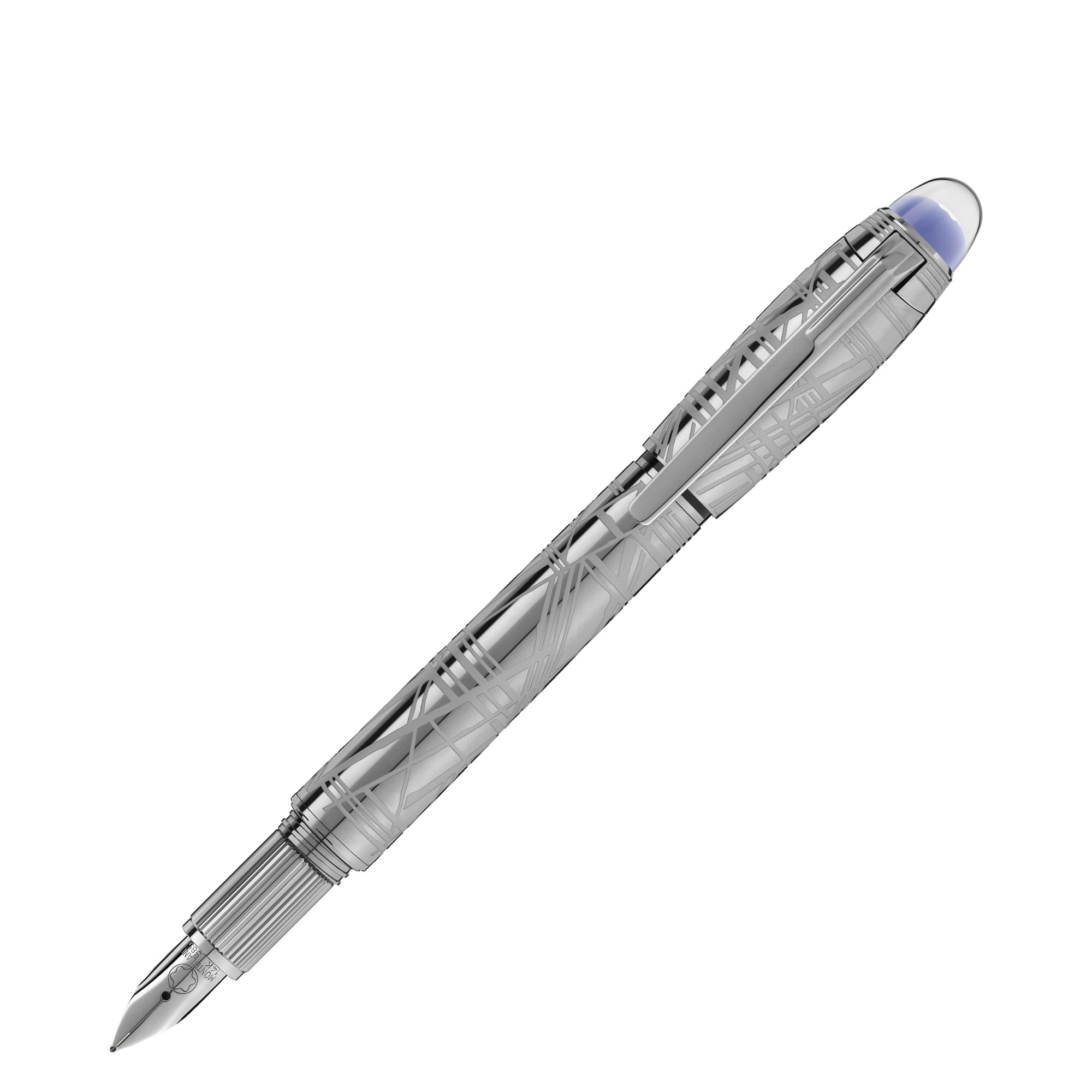 Montblanc StarWalker SpaceBlue Metal Füllfederhalter (F) (MB130218)