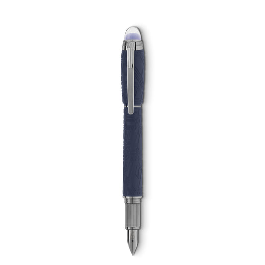 StarWalker SpaceBlue Resin Füllfederhalter (F) von Montblanc (MB130210)