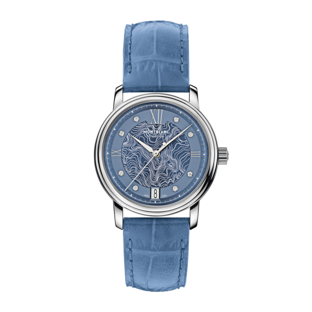 Montblanc Tradition Automatic Date 32 mm (MB131296) aus Edelstahl
