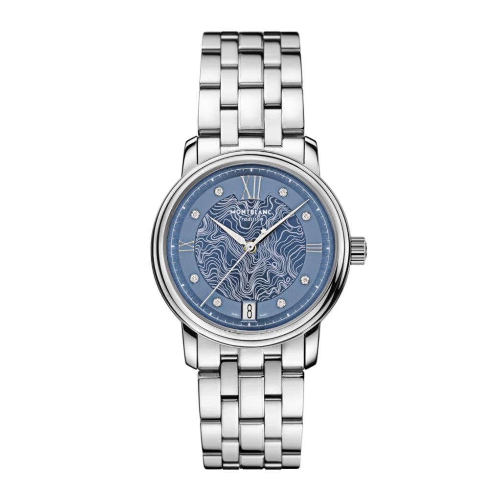 Montblanc Tradition Automatic Date 32 mm (MB131297) aus Edelstahl