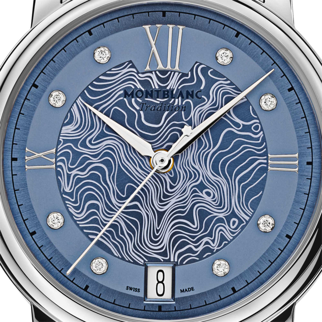 Montblanc Tradition Automatic Date 32 mm (MB131297) aus Edelstahl