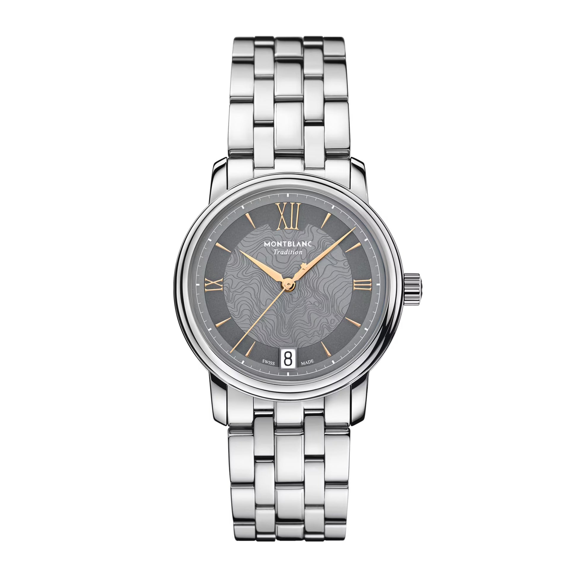 Tradition Automatic Date 32 mm, Edelstahl • Saphir von Montblanc (MB132317)