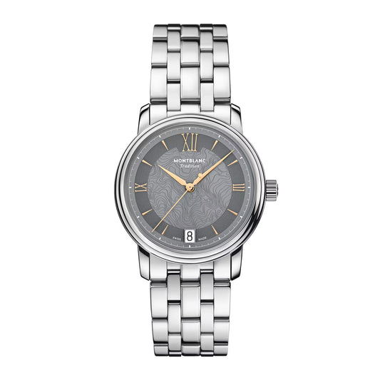 Tradition Automatic Date 32 mm, Edelstahl • Saphir von Montblanc (MB132317)