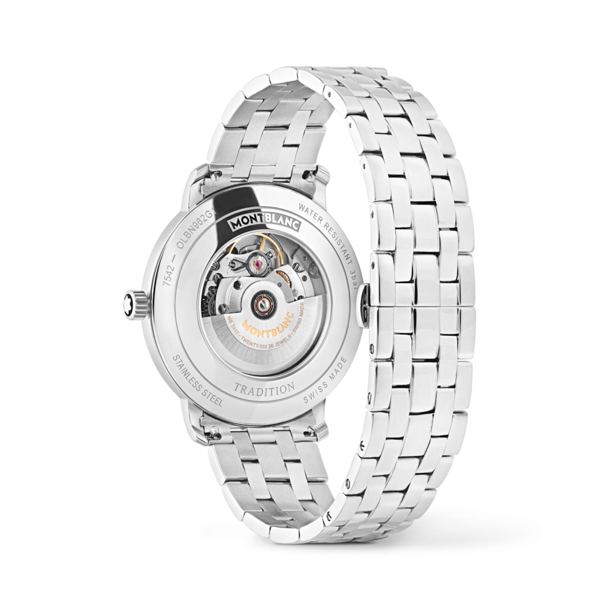 Montblanc Tradition Automatic Date 40 mm (MB131275) aus Edelstahl