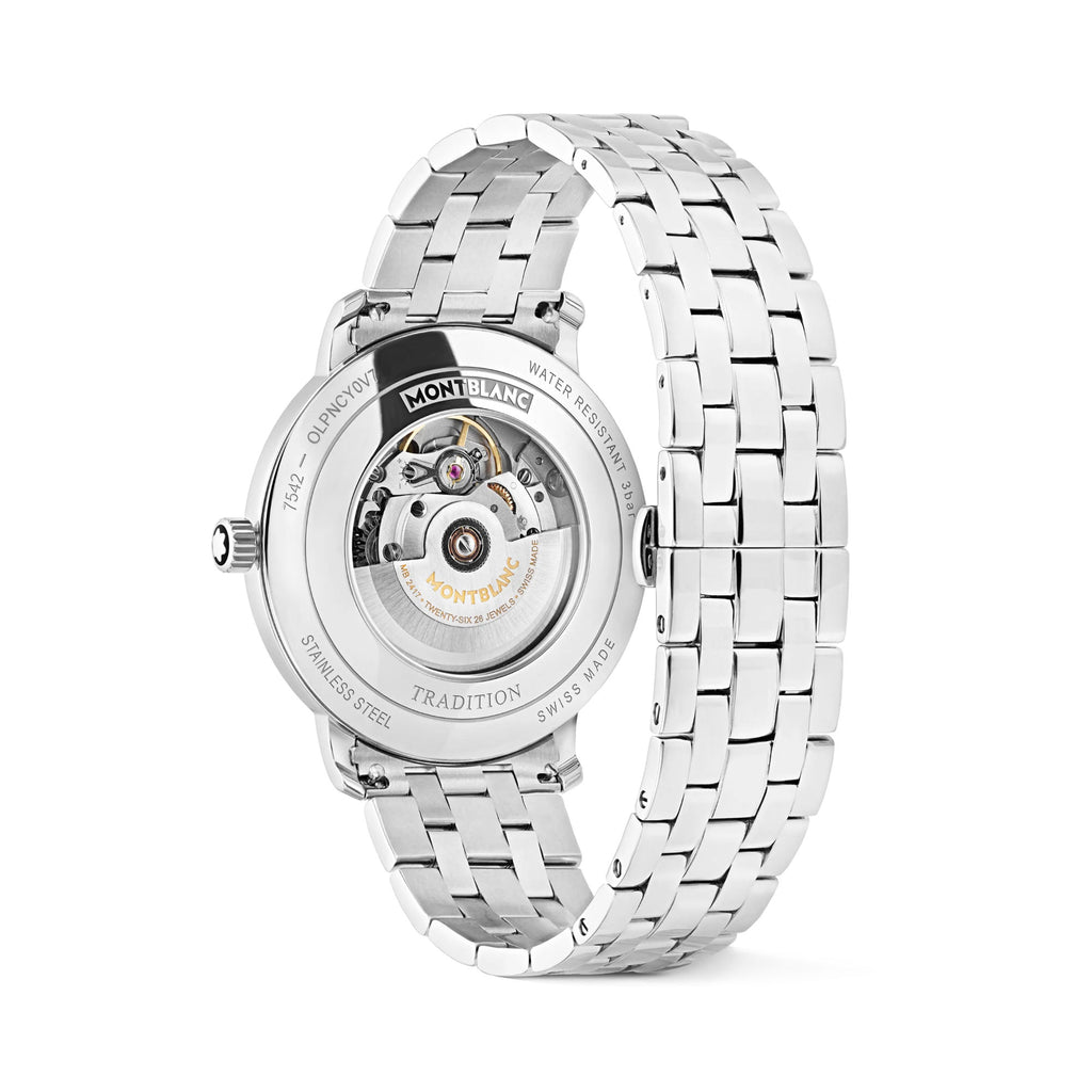 Montblanc Tradition Automatic Date 40 mm (MB132433) aus Edelstahl