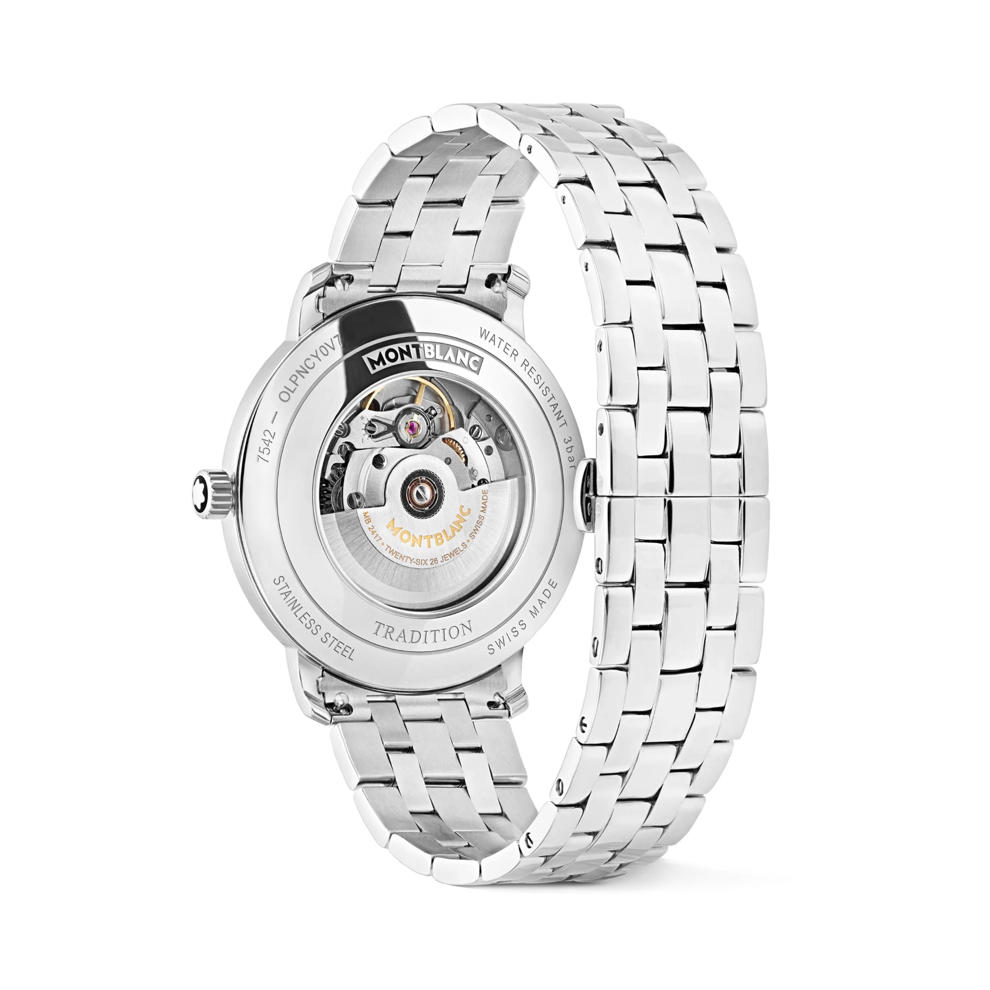 Montblanc Tradition Automatic Date 40 mm (MB132433) aus Edelstahl