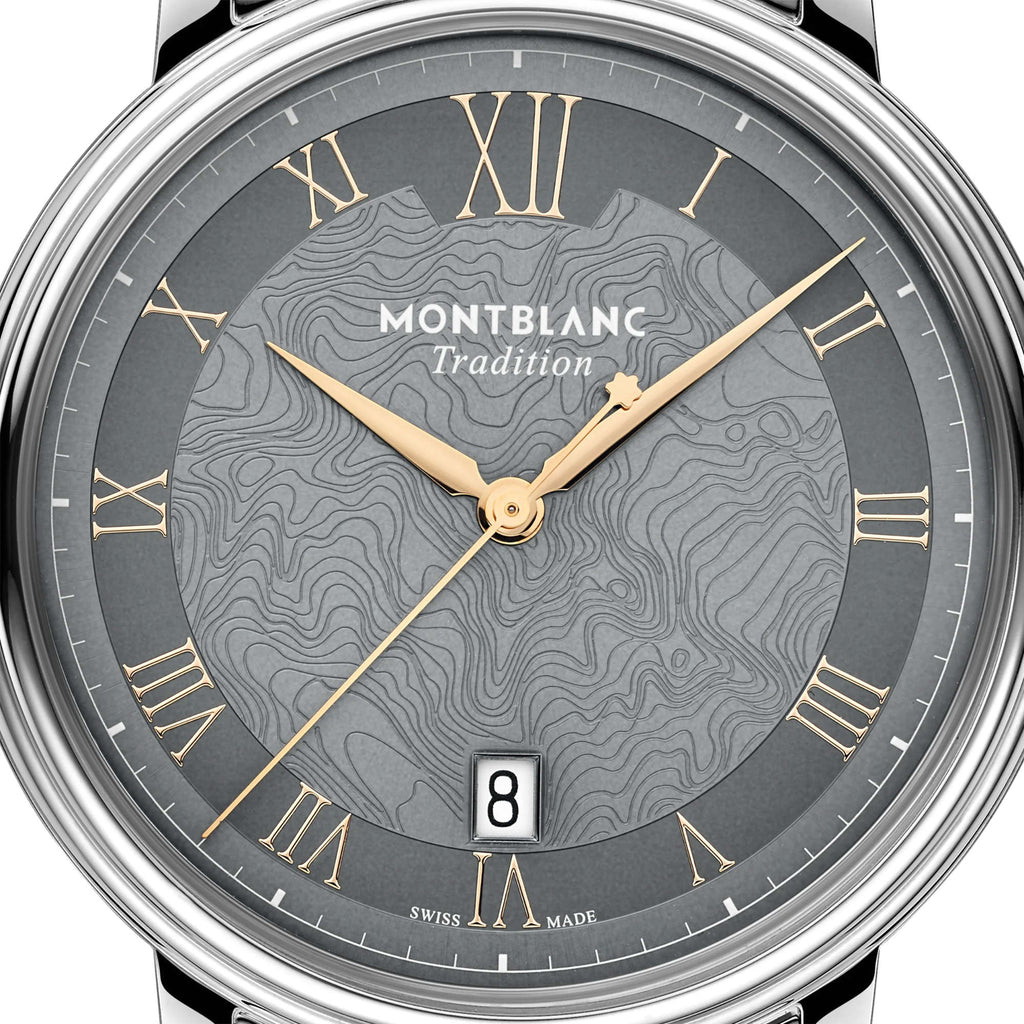 Montblanc Tradition Automatic Date 40 mm (MB132433) aus Edelstahl