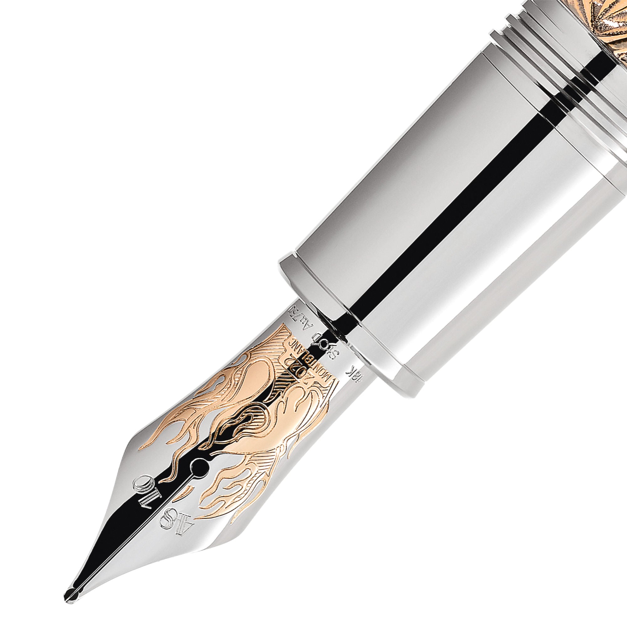 Montblanc Writers Edition Homage to Brothers Grimm Limited Edition 1812 Füllfederhalter (MB128848) aus Platin mit Perlmutt